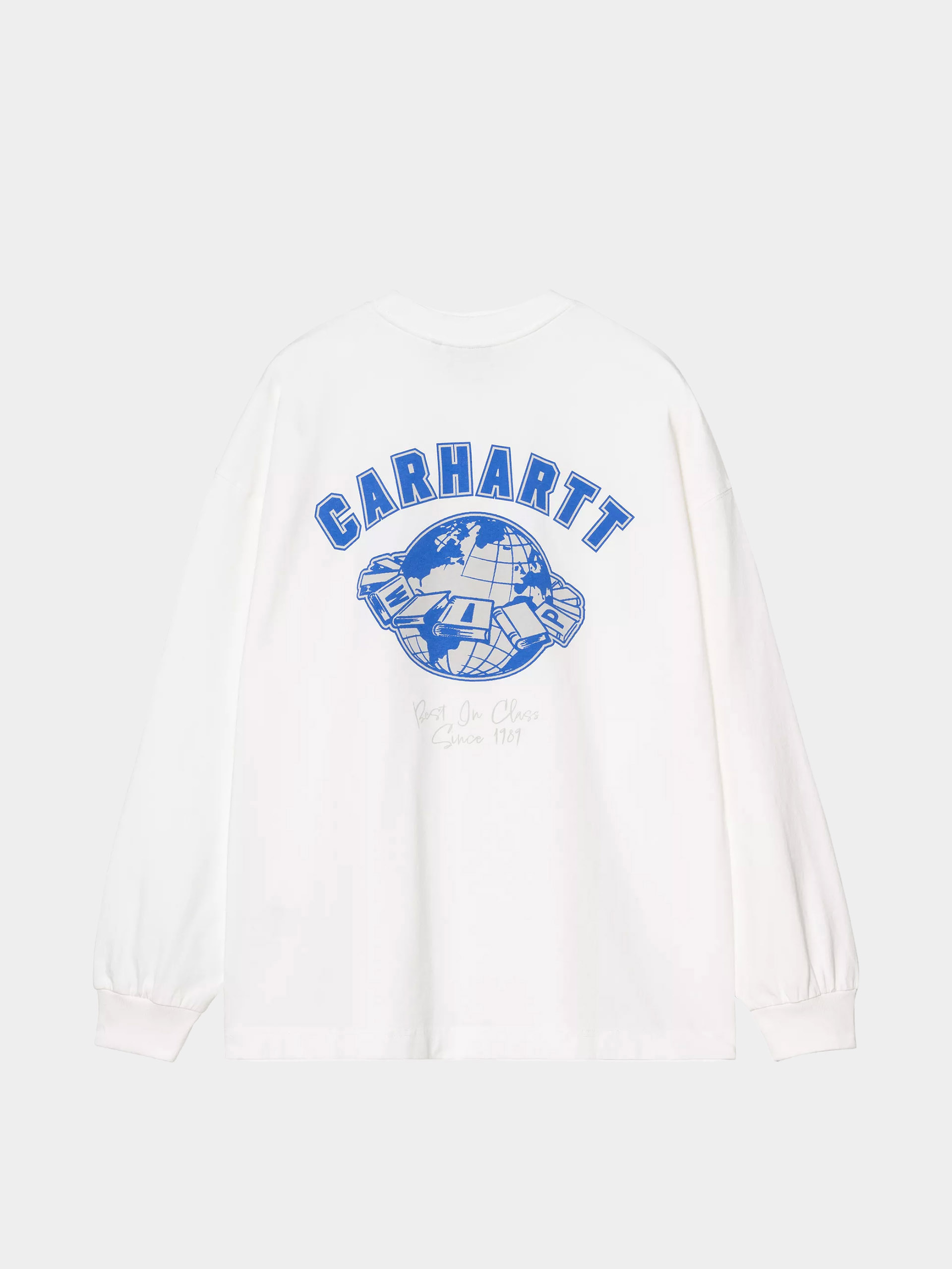 Triko Carhartt WIP World Class (white/heavy stone wash)