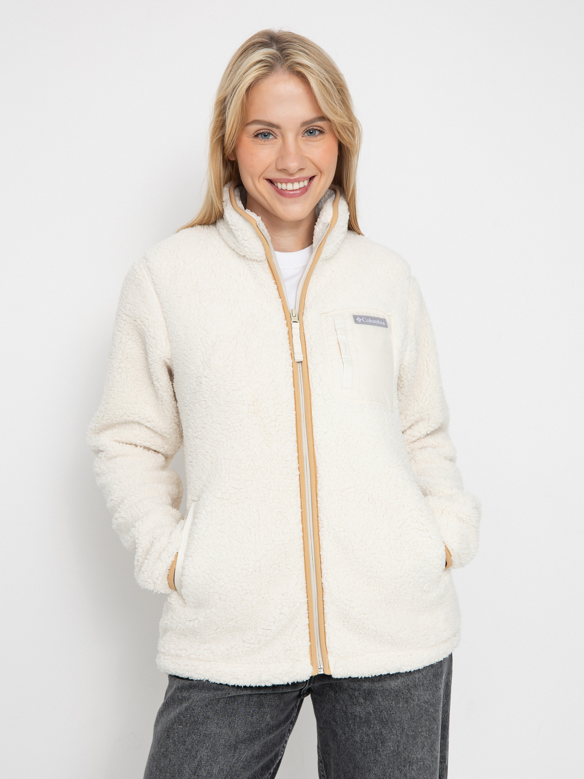 Fleecová mikina Columbia West Bend Full Zip II Wmn (chalk)