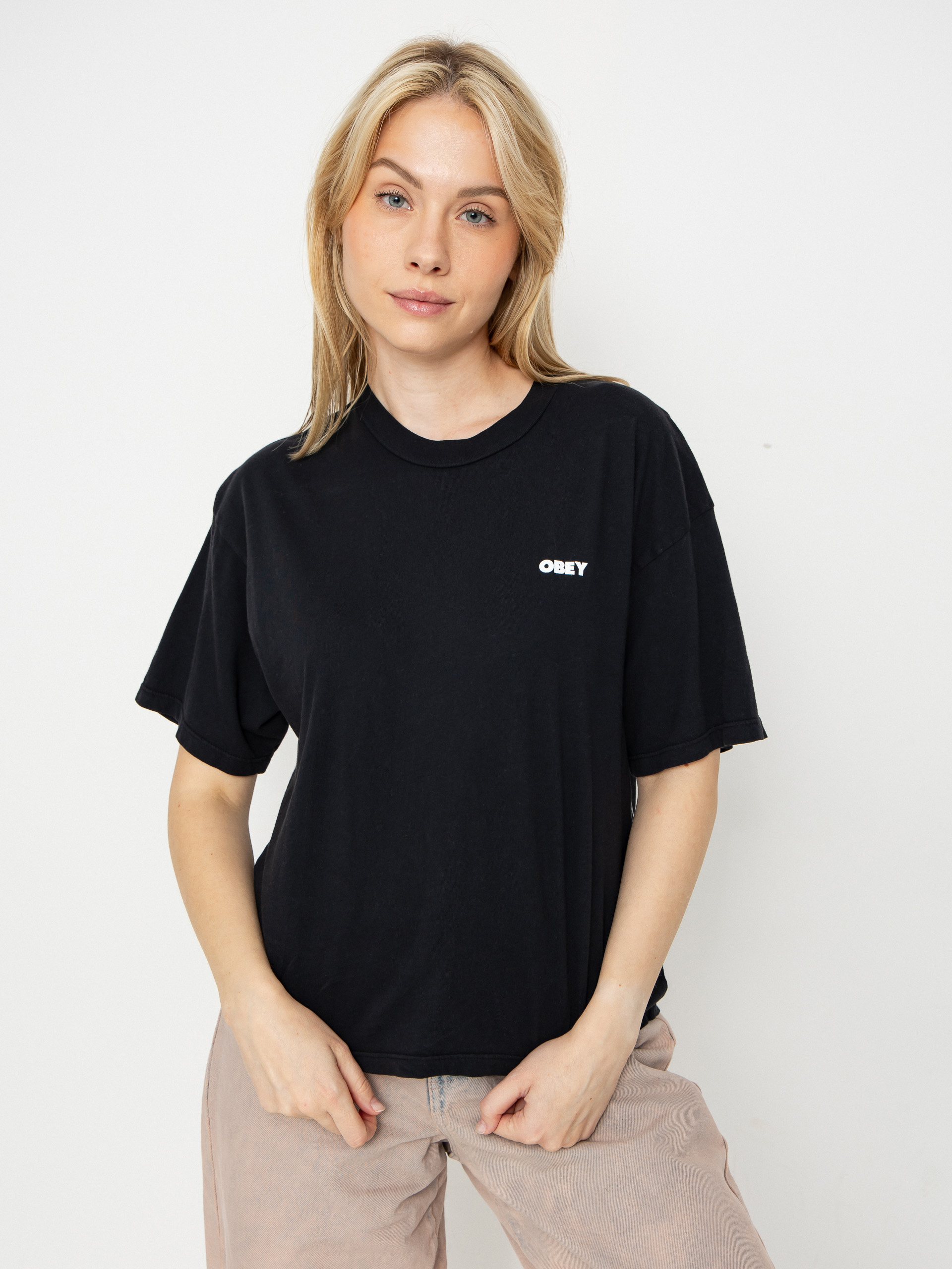 Tričko OBEY Obey Art Studio Flowers Wmn (digital black)