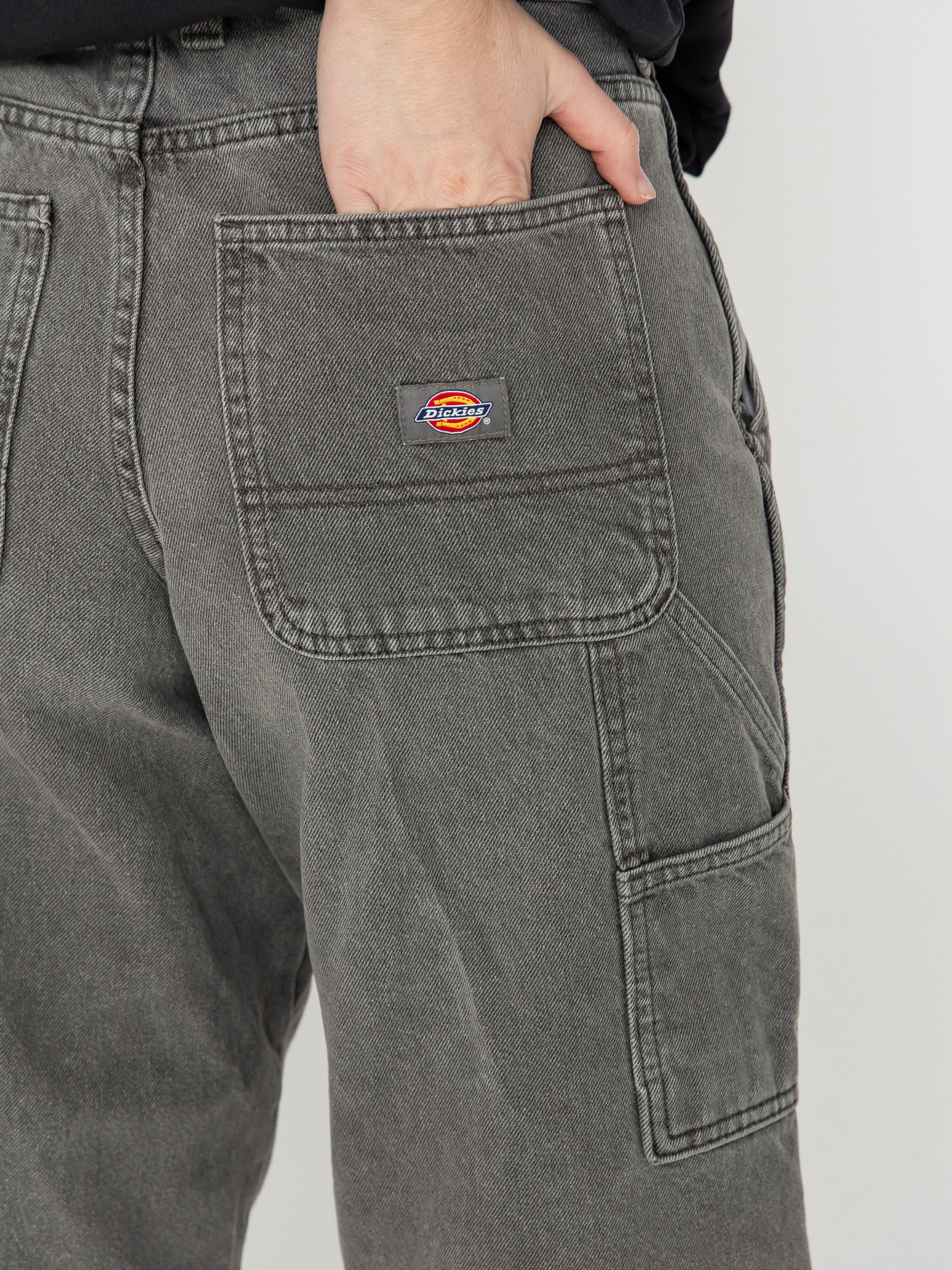 Kalhoty Dickies Stevensville Carpenter Wmn (grey wash tinted)