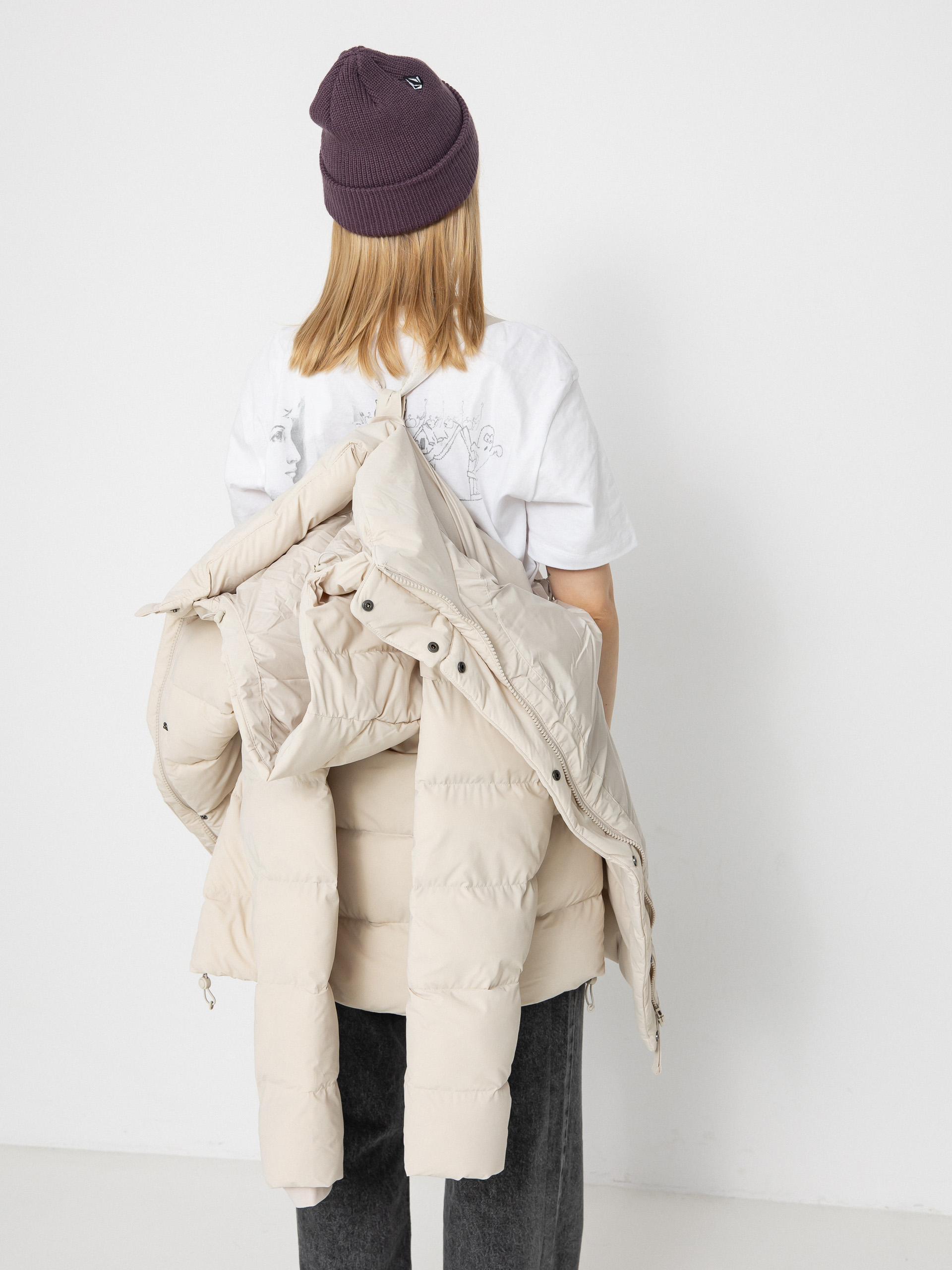 Bunda Columbia Amaze Puff Mid Hooded Wmn (dark stone)