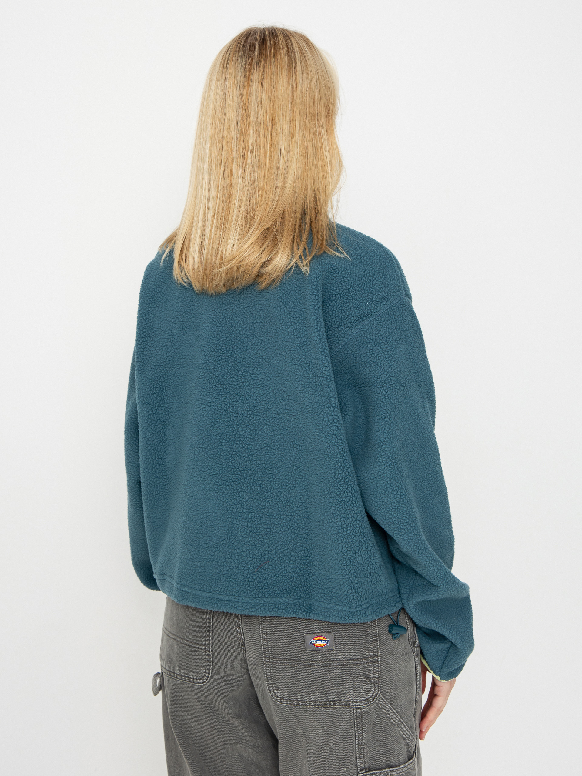 Dámský Fleecová mikina Columbia Helvetia II Cropped Half Snap (everblue/crushed blue/citron haze)