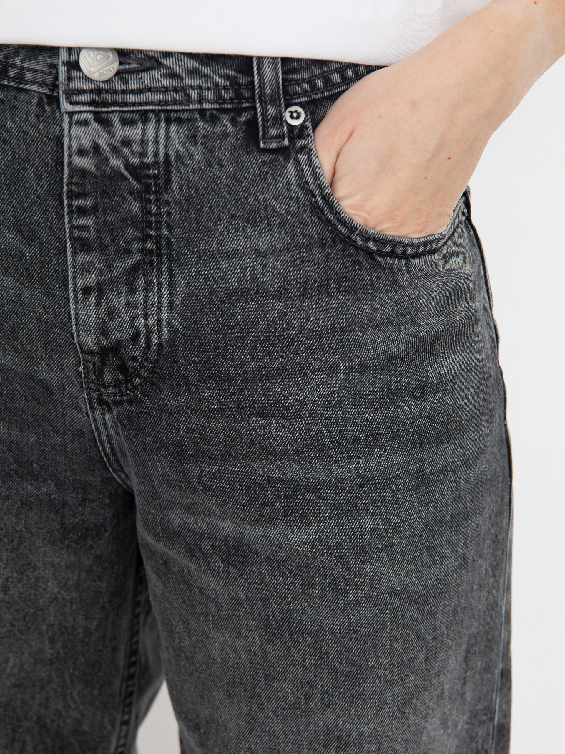 Kalhoty Roxy Milla Wide Leg Regular Mid Gr Wmn (mid grey)