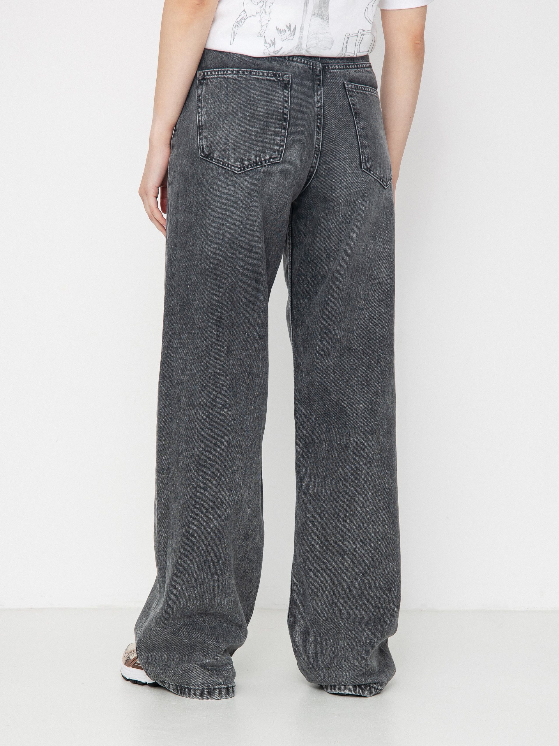 Kalhoty Roxy Milla Wide Leg Regular Mid Gr Wmn (mid grey)