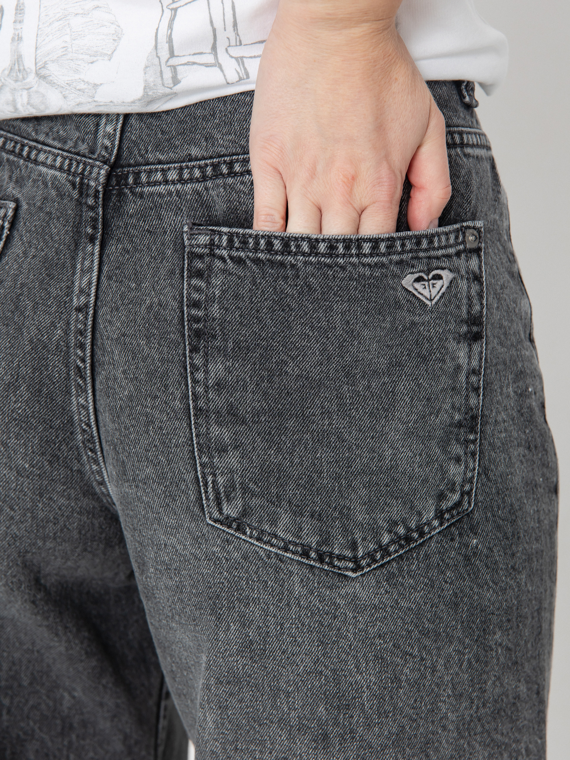 Kalhoty Roxy Milla Wide Leg Regular Mid Gr Wmn (mid grey)