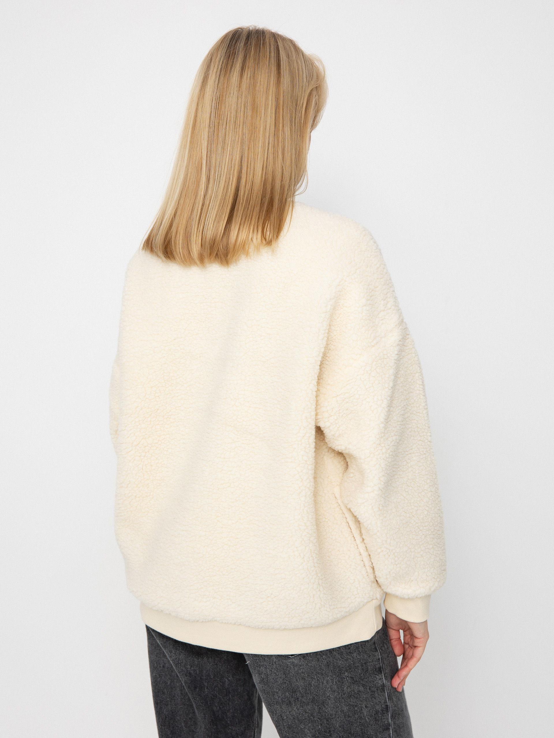 Dámský Fleecová mikina Quiksilver Barranco Crew (snow white)