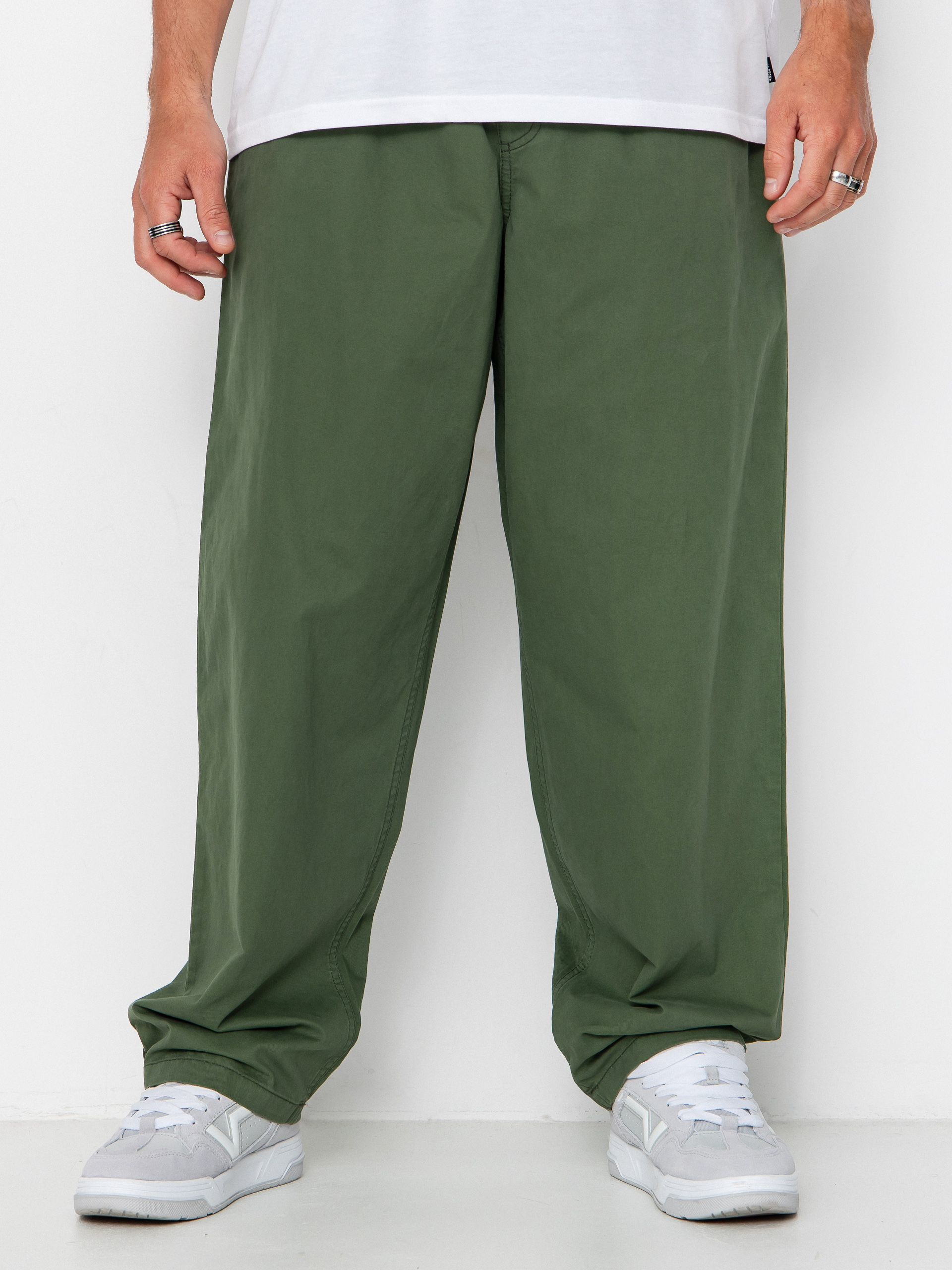 Kalhoty Vans Range Baggy Tapered Elastic Waist (pine forest)