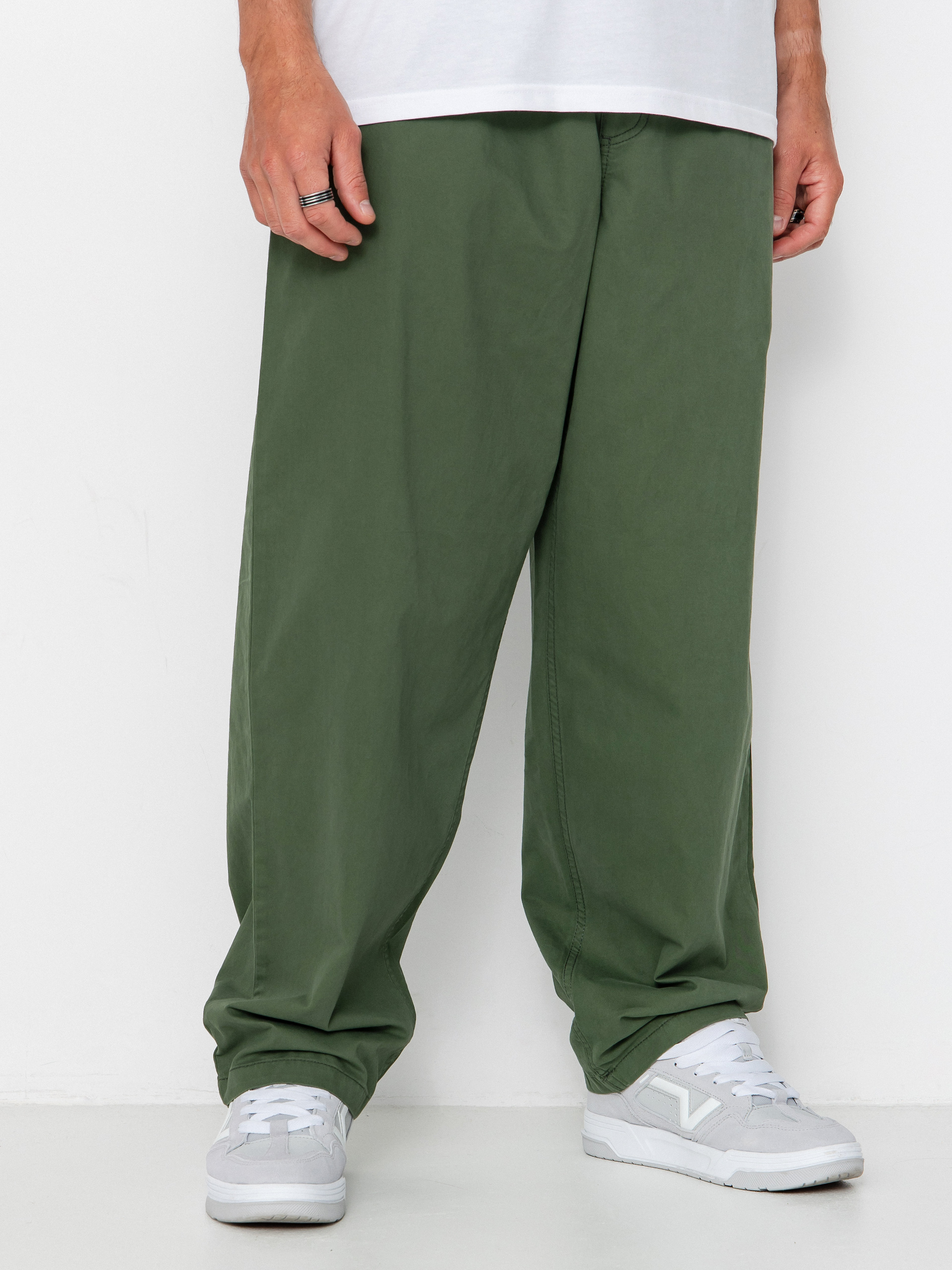 Kalhoty Vans Range Baggy Tapered Elastic Waist (pine forest)