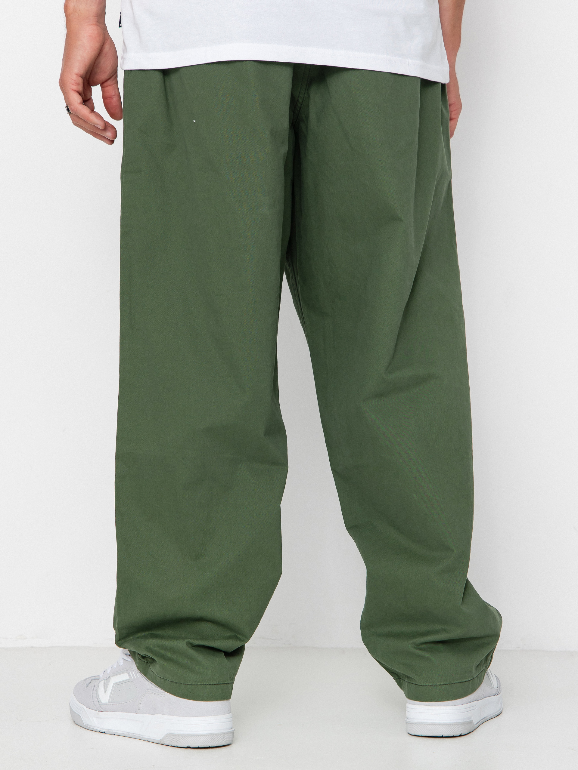 Kalhoty Vans Range Baggy Tapered Elastic Waist (pine forest)