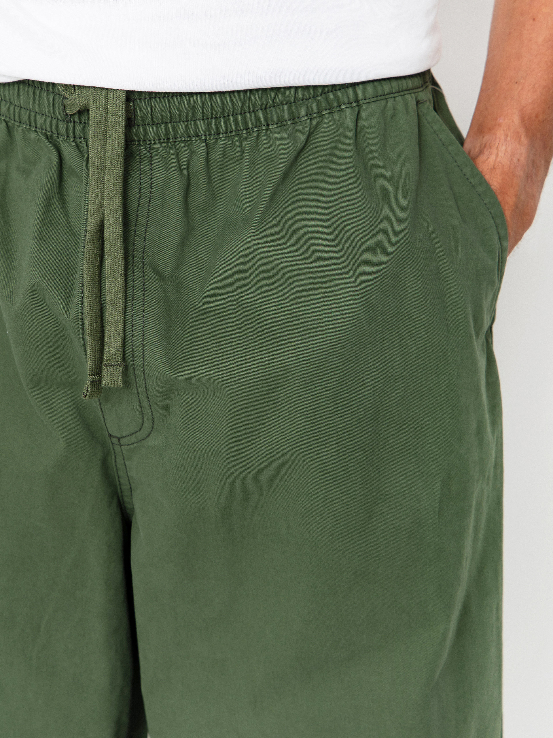 Kalhoty Vans Range Baggy Tapered Elastic Waist (pine forest)