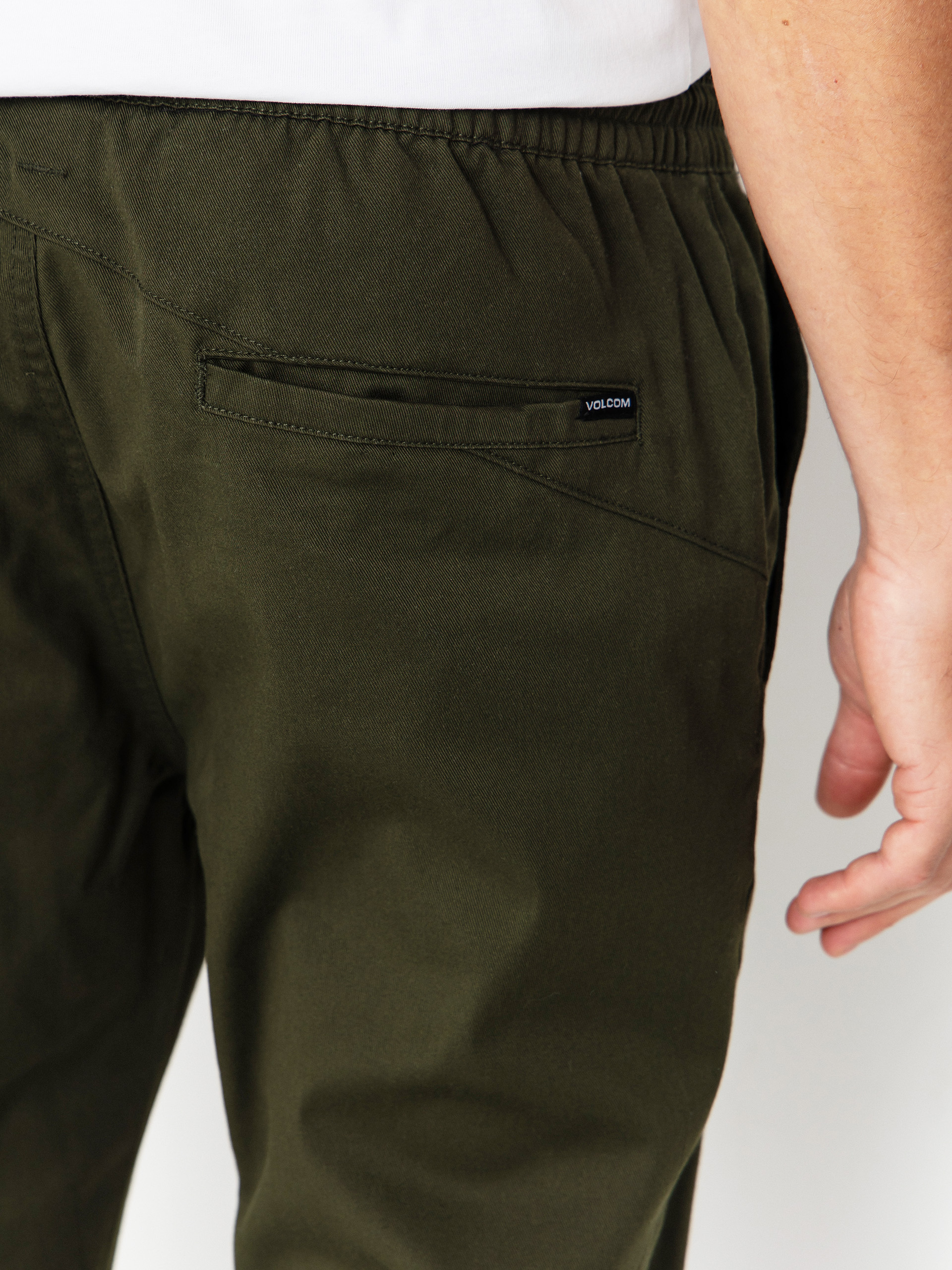 Kalhoty Volcom Frickin Slim Jogger (dark green)