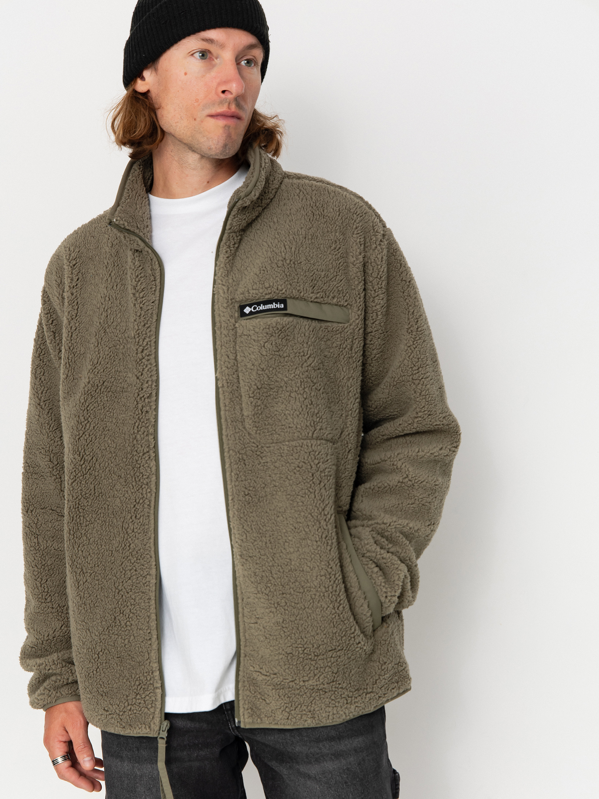 Fleecovu00e1 mikina Columbia Rugged Ridge High Pile Full Zip (stone green)