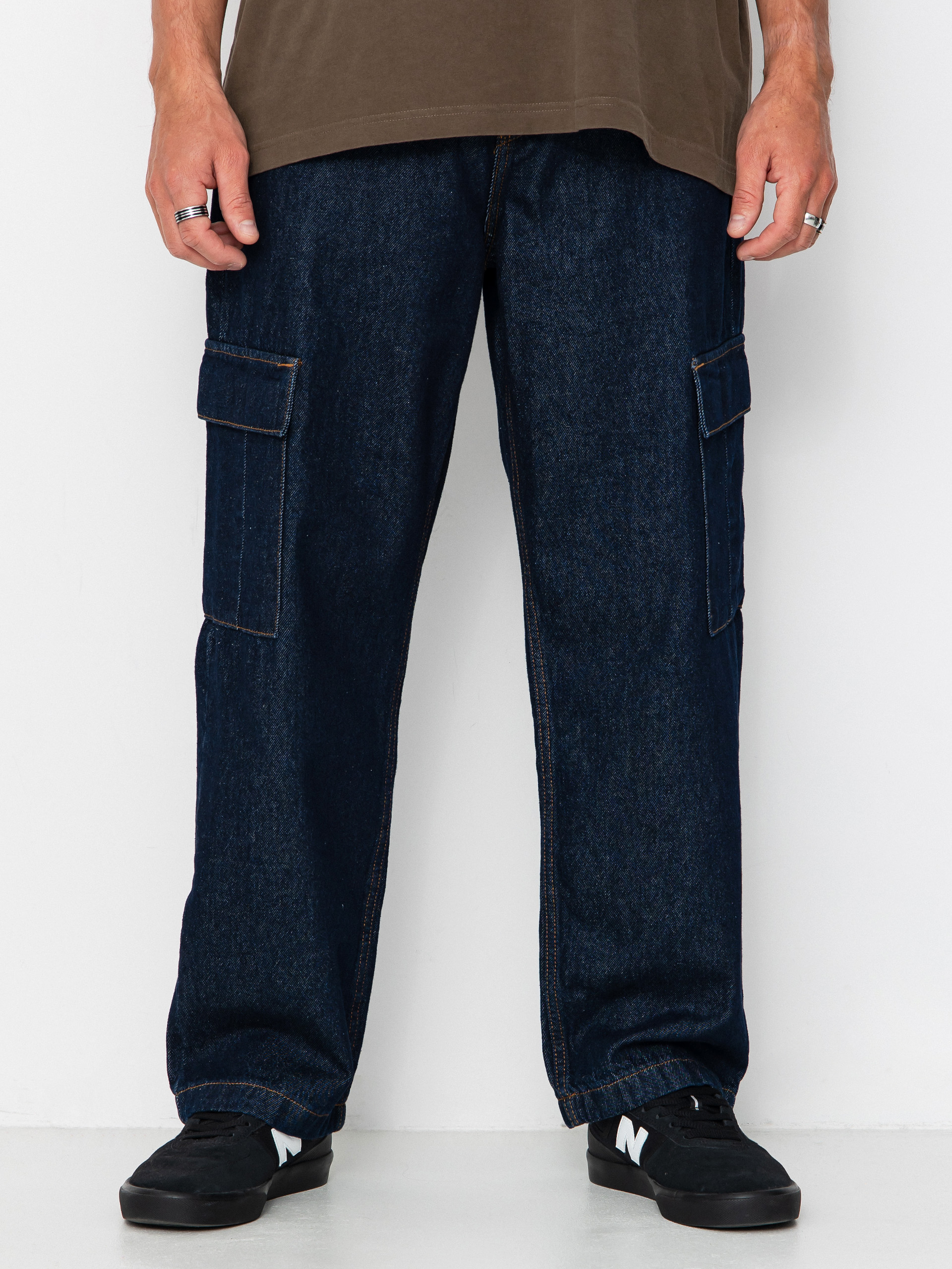 Kalhoty DC Worker Baggy Denim Cargo (dark denim)