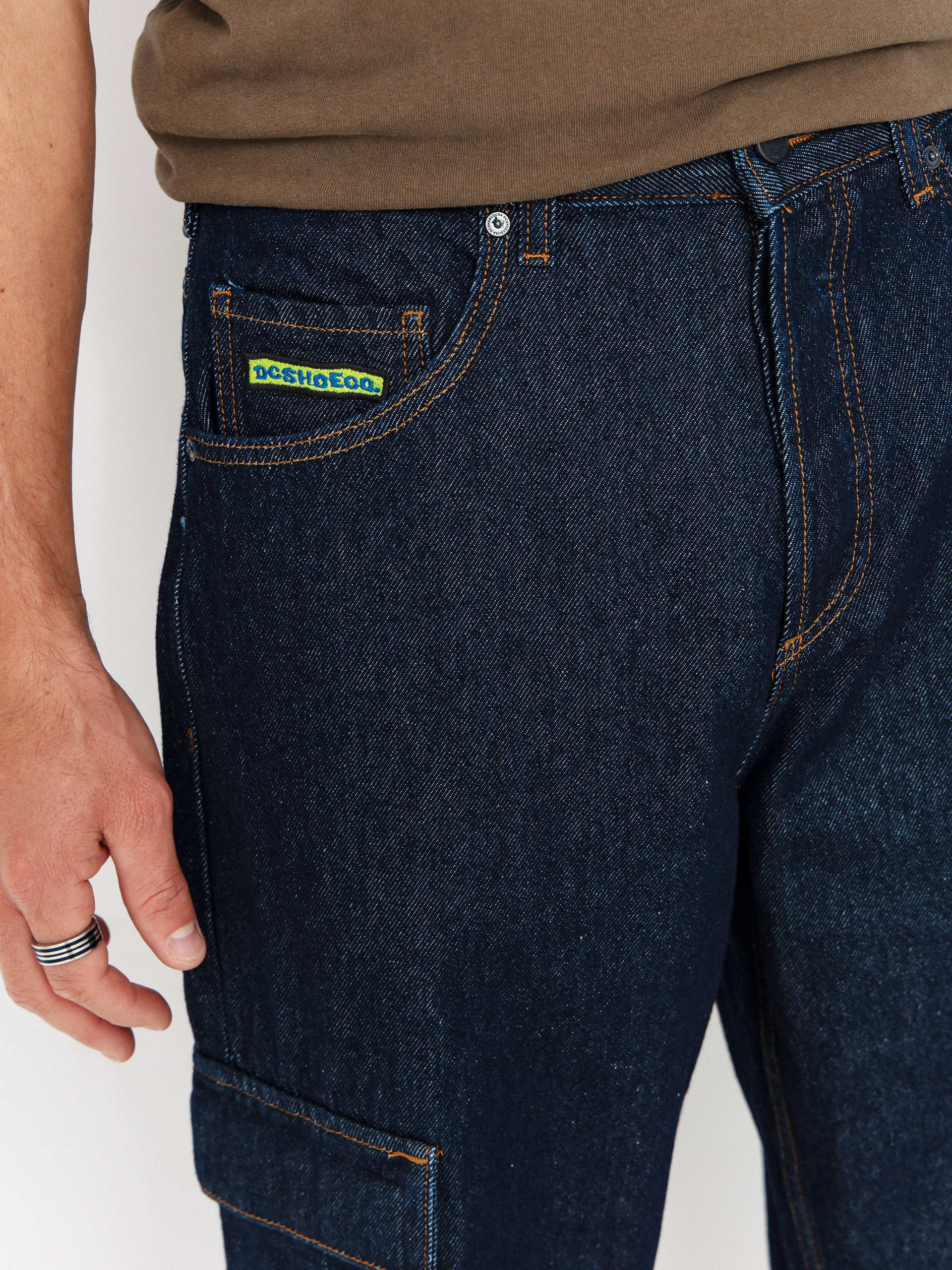 Kalhoty DC Worker Baggy Denim Cargo (dark denim)