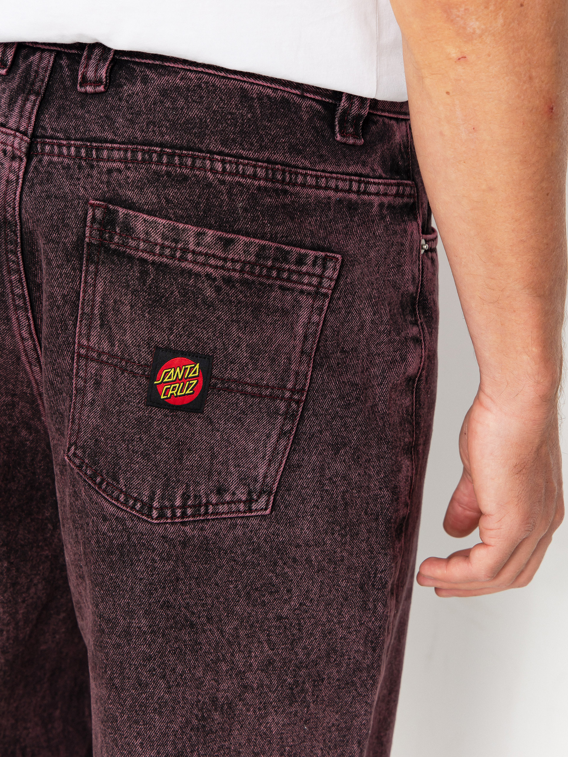 Kalhoty Santa Cruz Big (dark cherry)