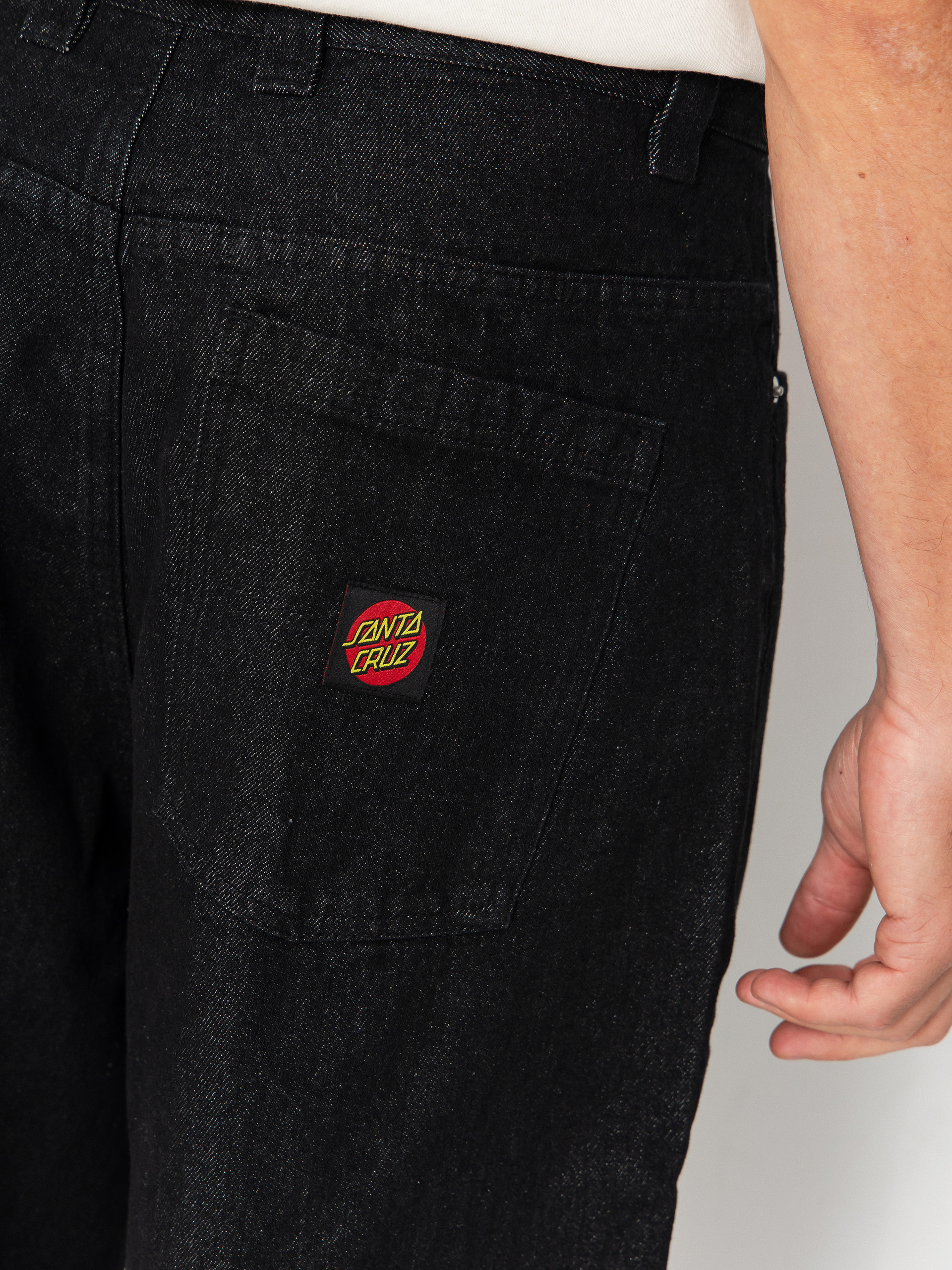 Kalhoty Santa Cruz Big (black wash)