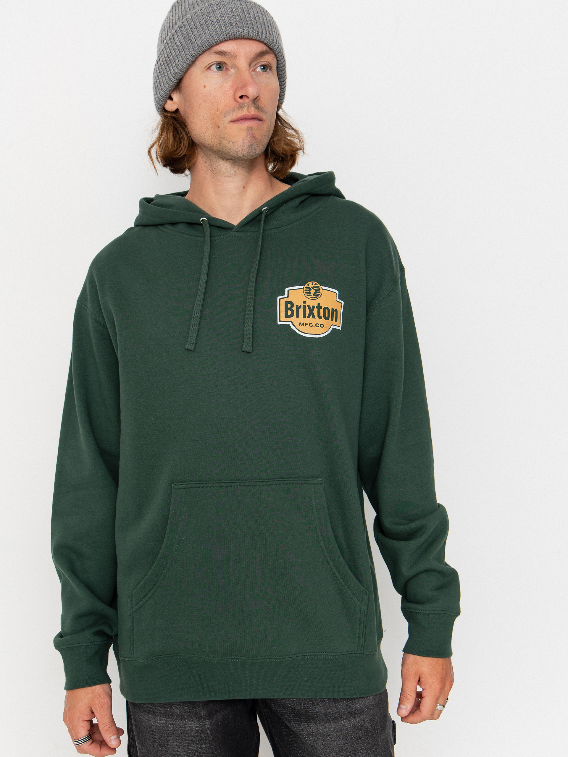 Mikina s kapucí Brixton Genuine Quality HD (night sage)