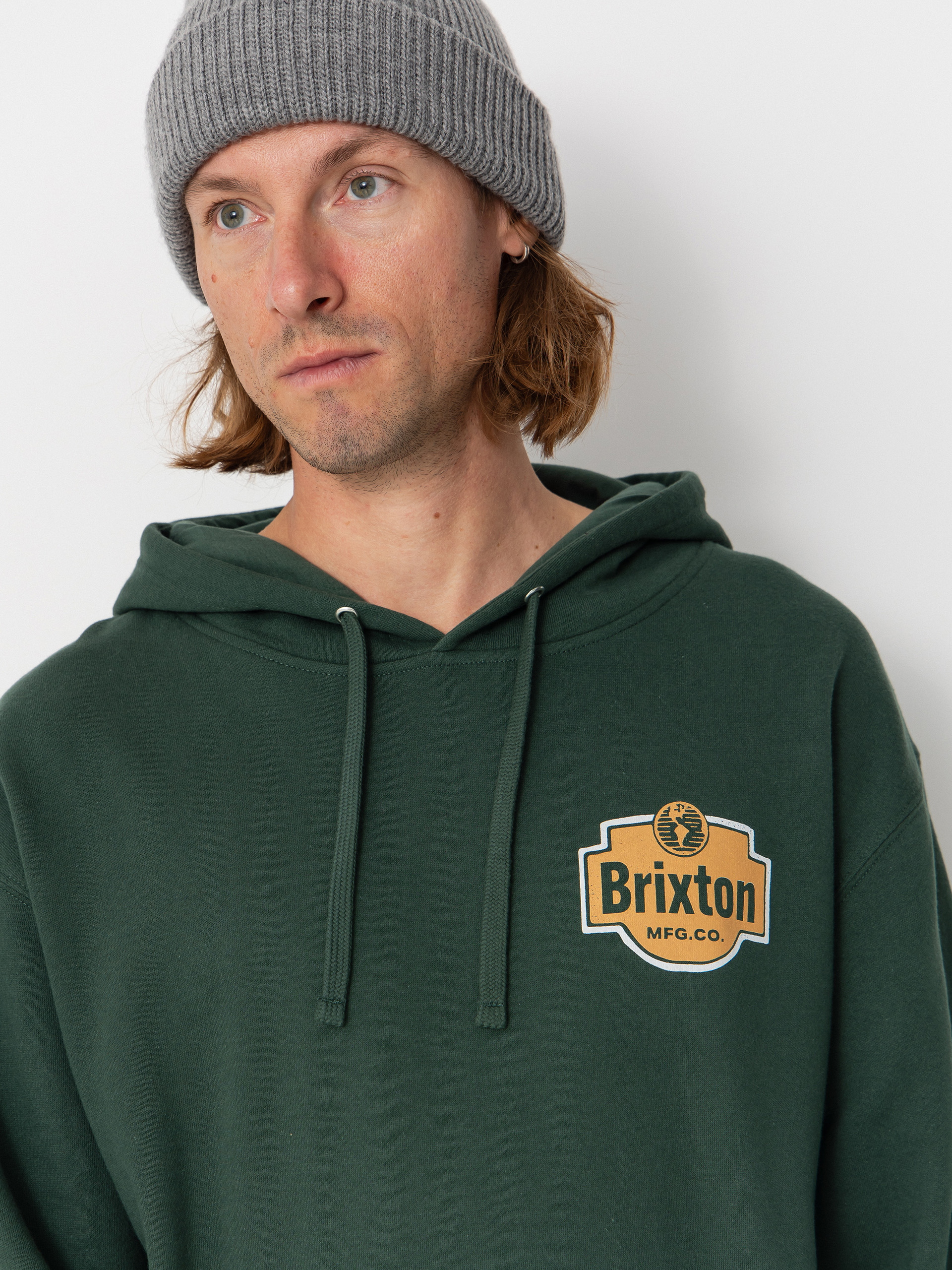 Mikina s kapucí Brixton Genuine Quality HD (night sage)