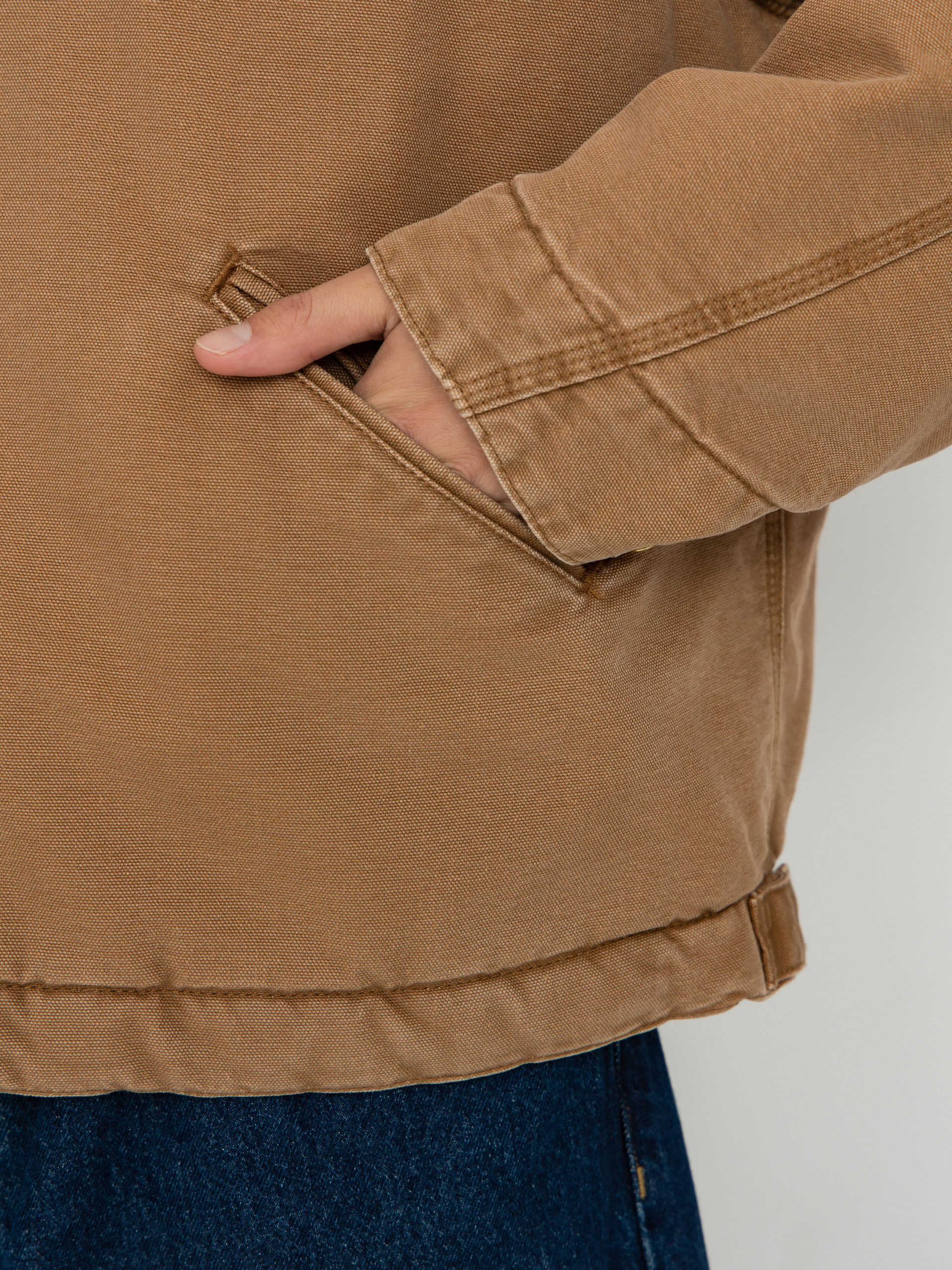 Bunda Carhartt WIP OG Detroit (hamilton brown/tobacco/stone canvas)