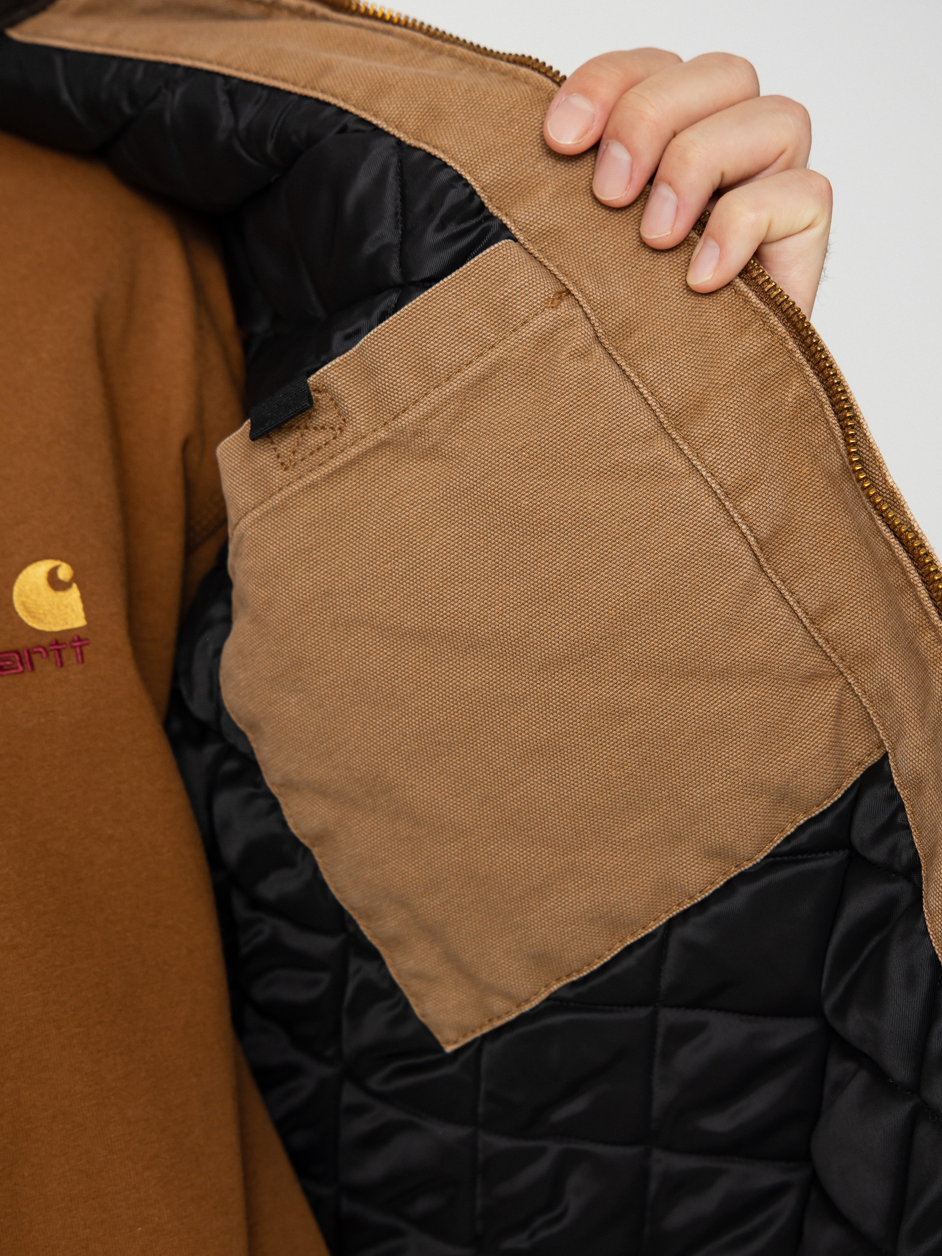Bunda Carhartt WIP OG Detroit (hamilton brown/tobacco/stone canvas)
