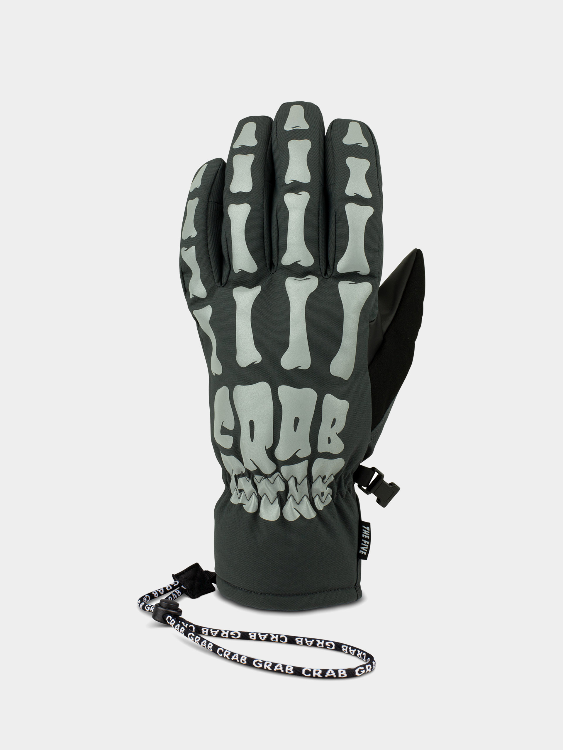 Rukavice Crab Grab Five Glove (bones reflective)