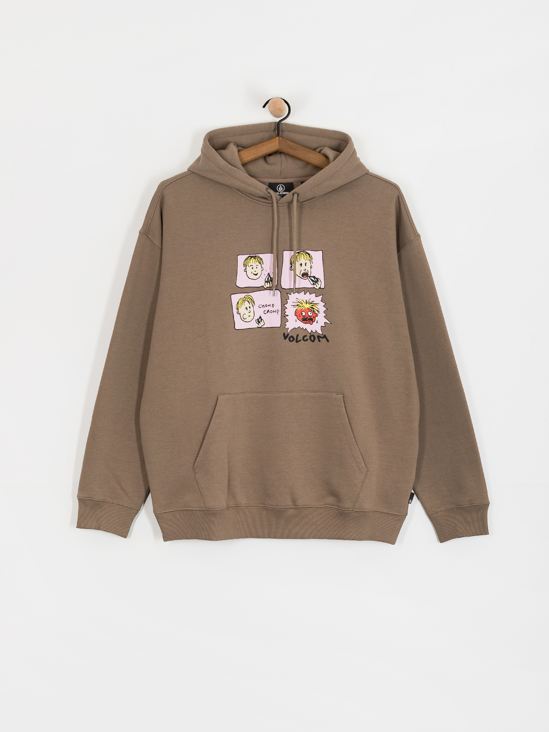 Mikina s kapucí Volcom Chomp Chomp HD (brindle)
