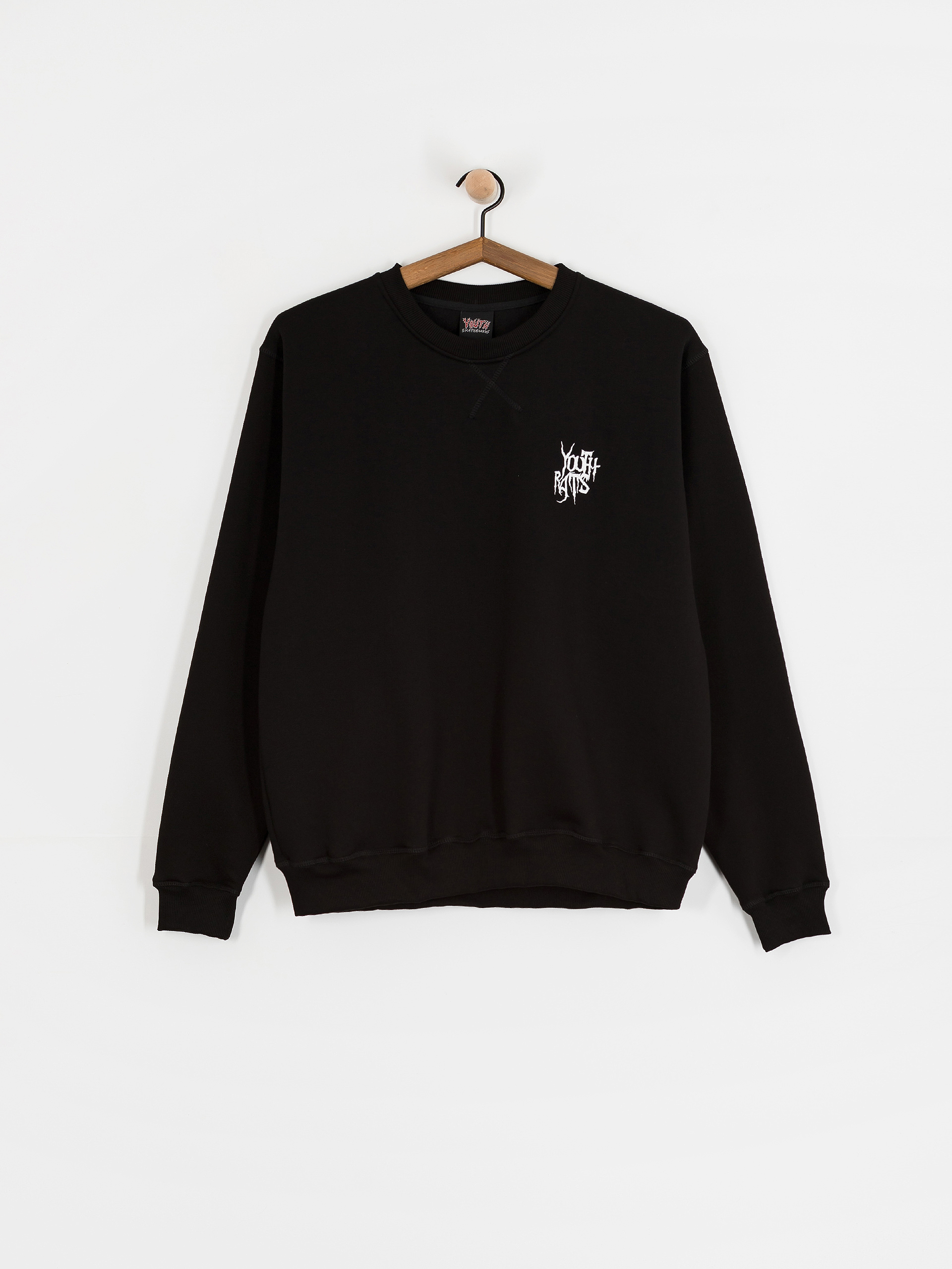 Mikina Youth Skateboards Skate Rat Crew (black)