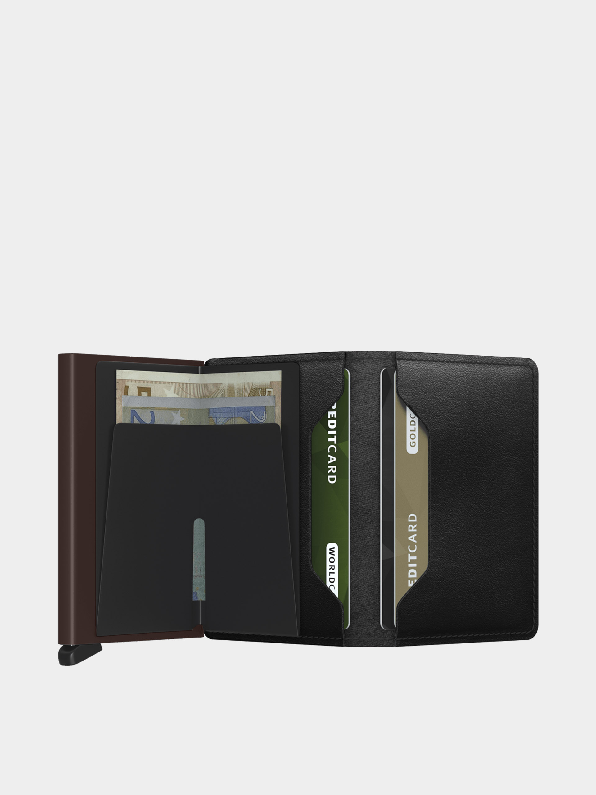 Peněženka Secrid Slimwallet (original black/brown)