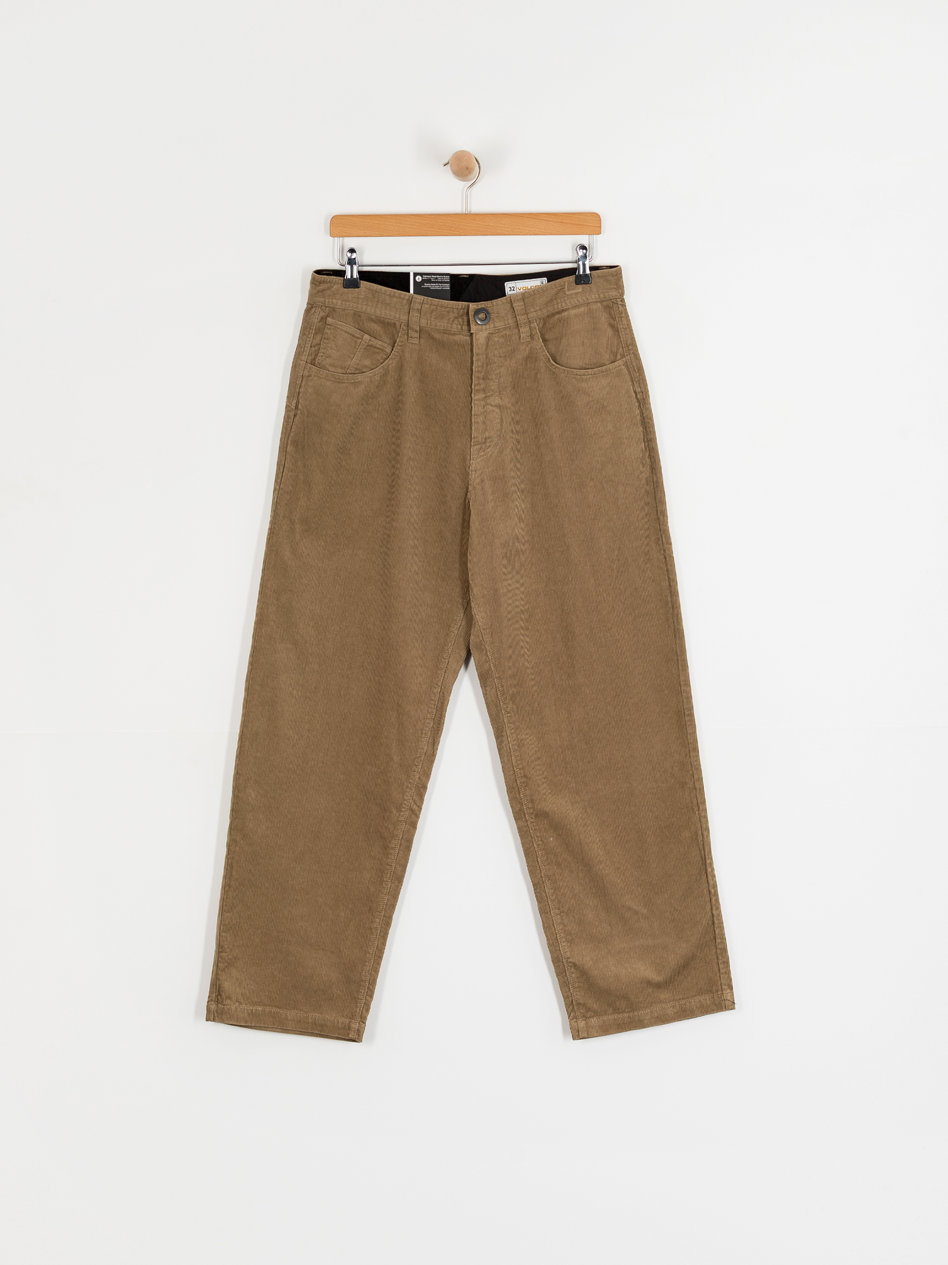 Kalhoty Volcom Frickin Loose Tapered Cord (khaki)