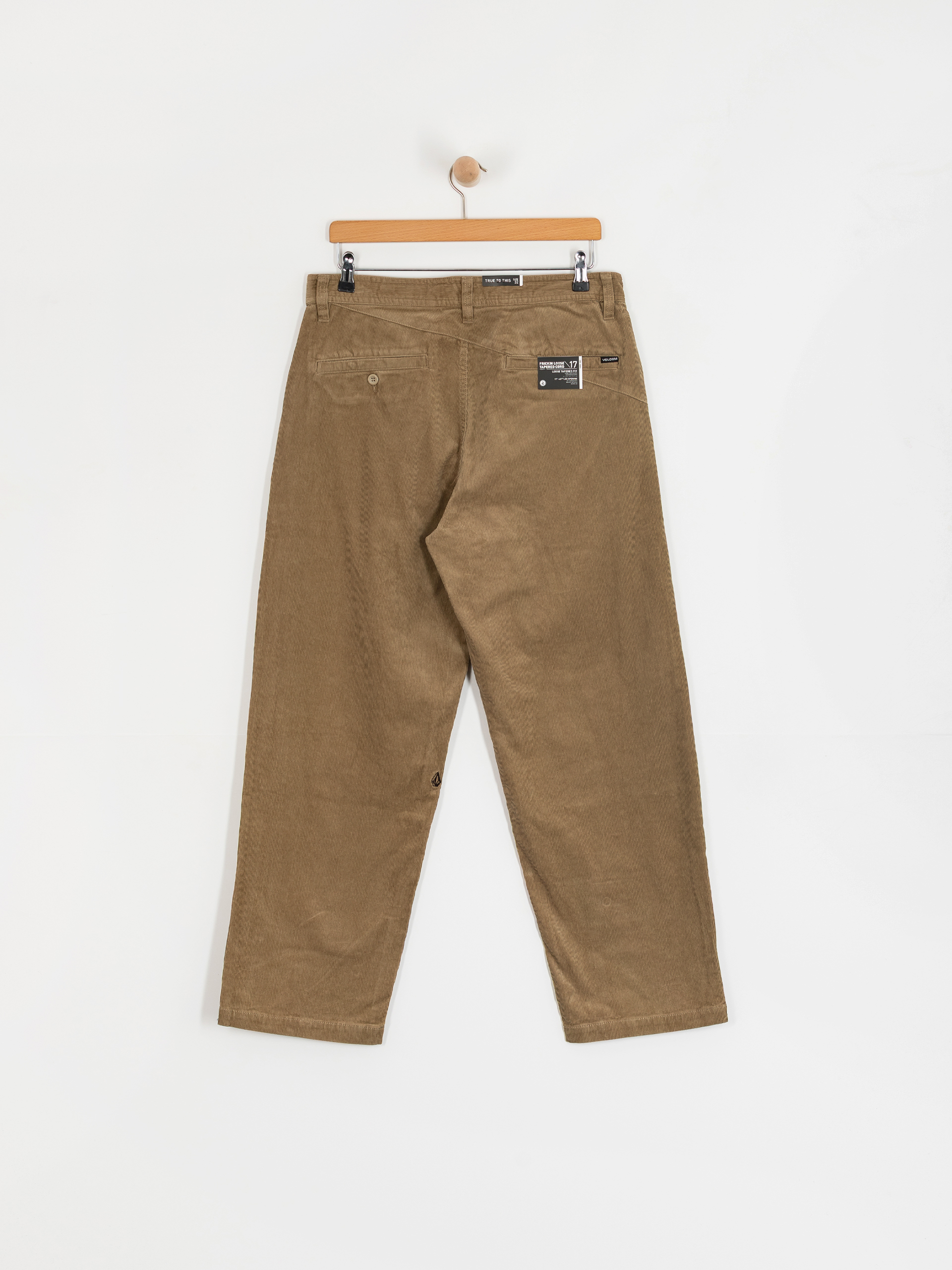 Kalhoty Volcom Frickin Loose Tapered Cord (khaki)