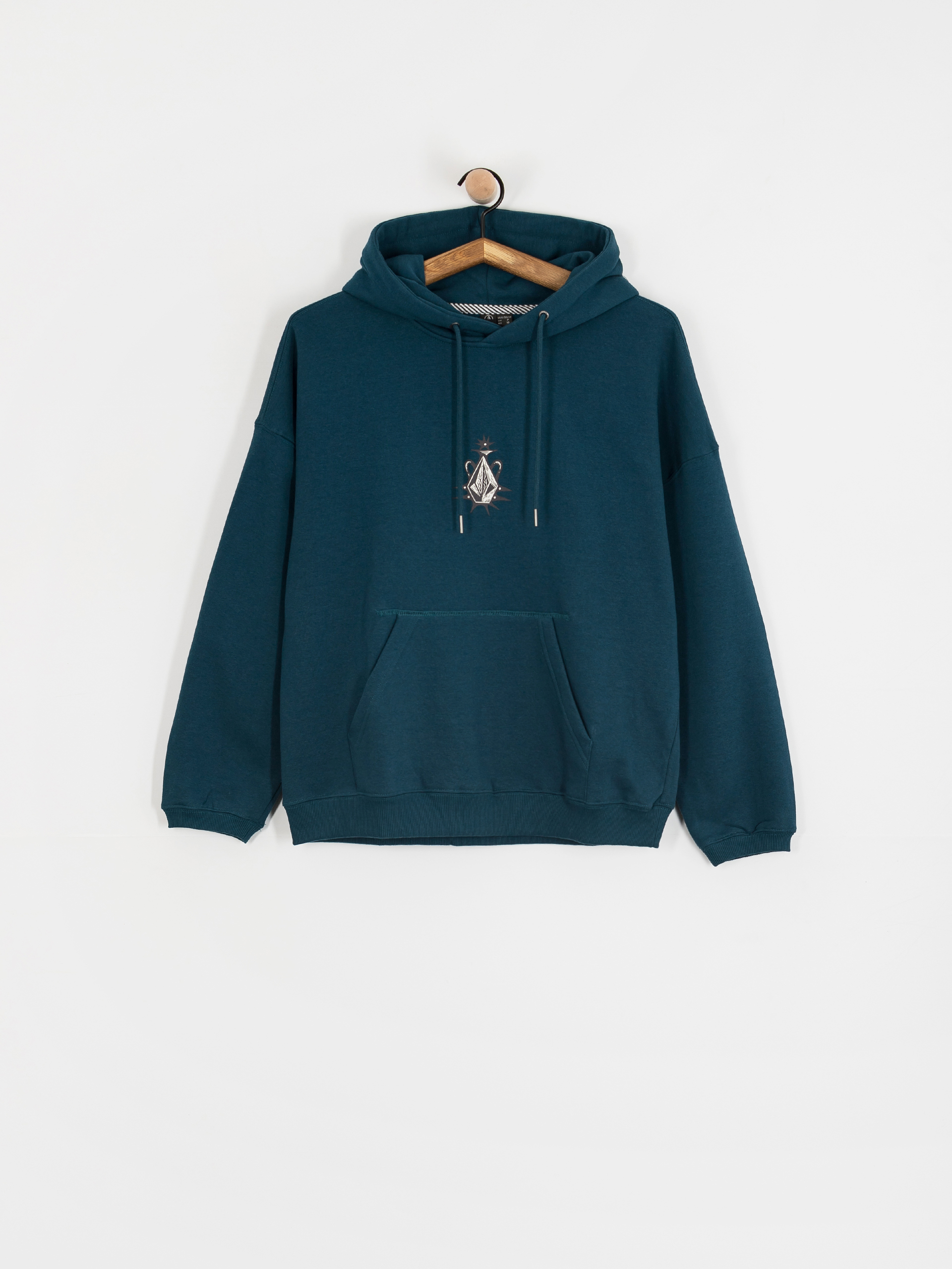 Mikina s kapucí Volcom Fa Vaderetro HD Wmn (emerald green)