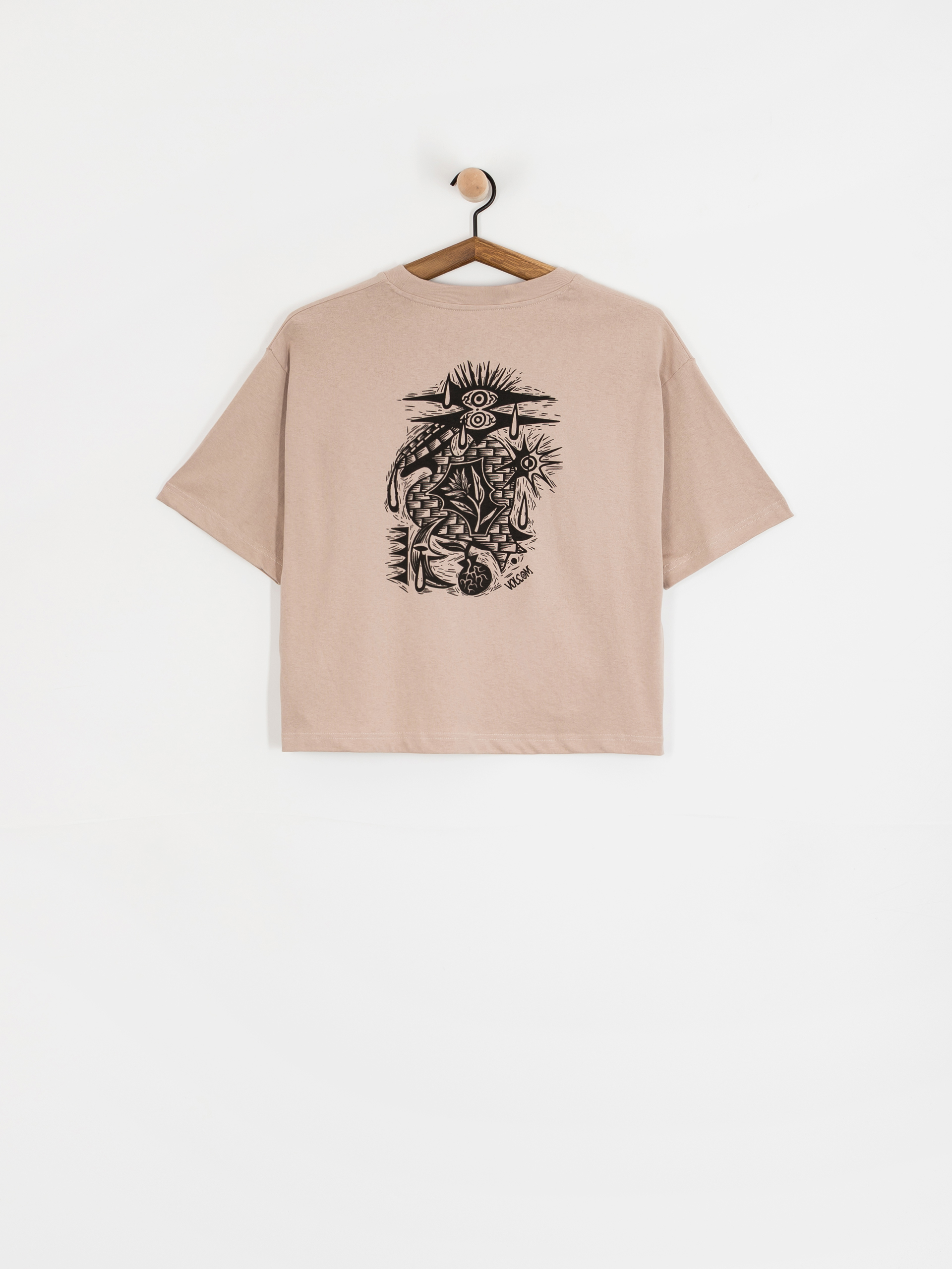 Tričko Volcom Fa Vaderetro 2 Wmn (khakiest)