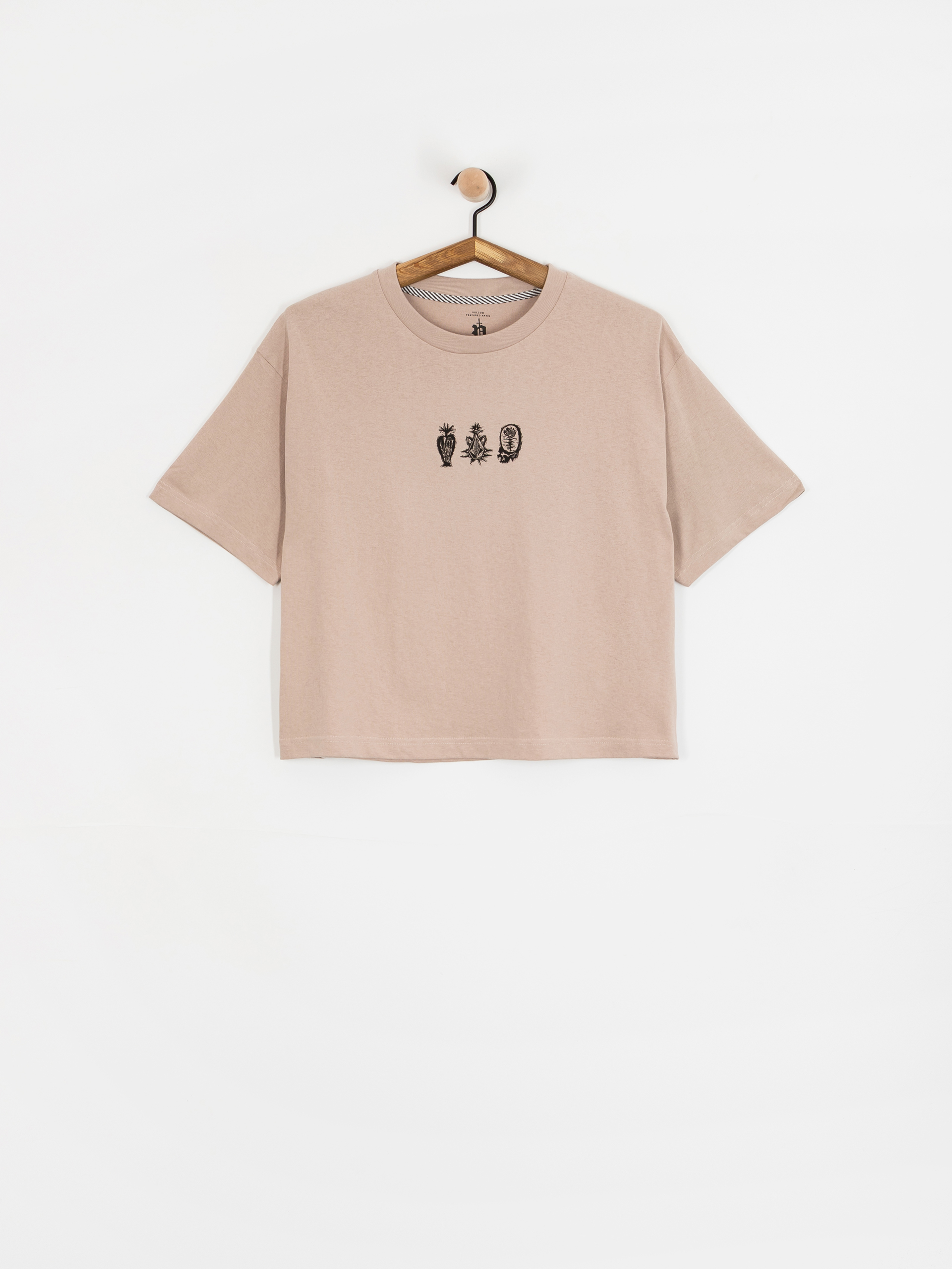 Tričko Volcom Fa Vaderetro 2 Wmn (khakiest)