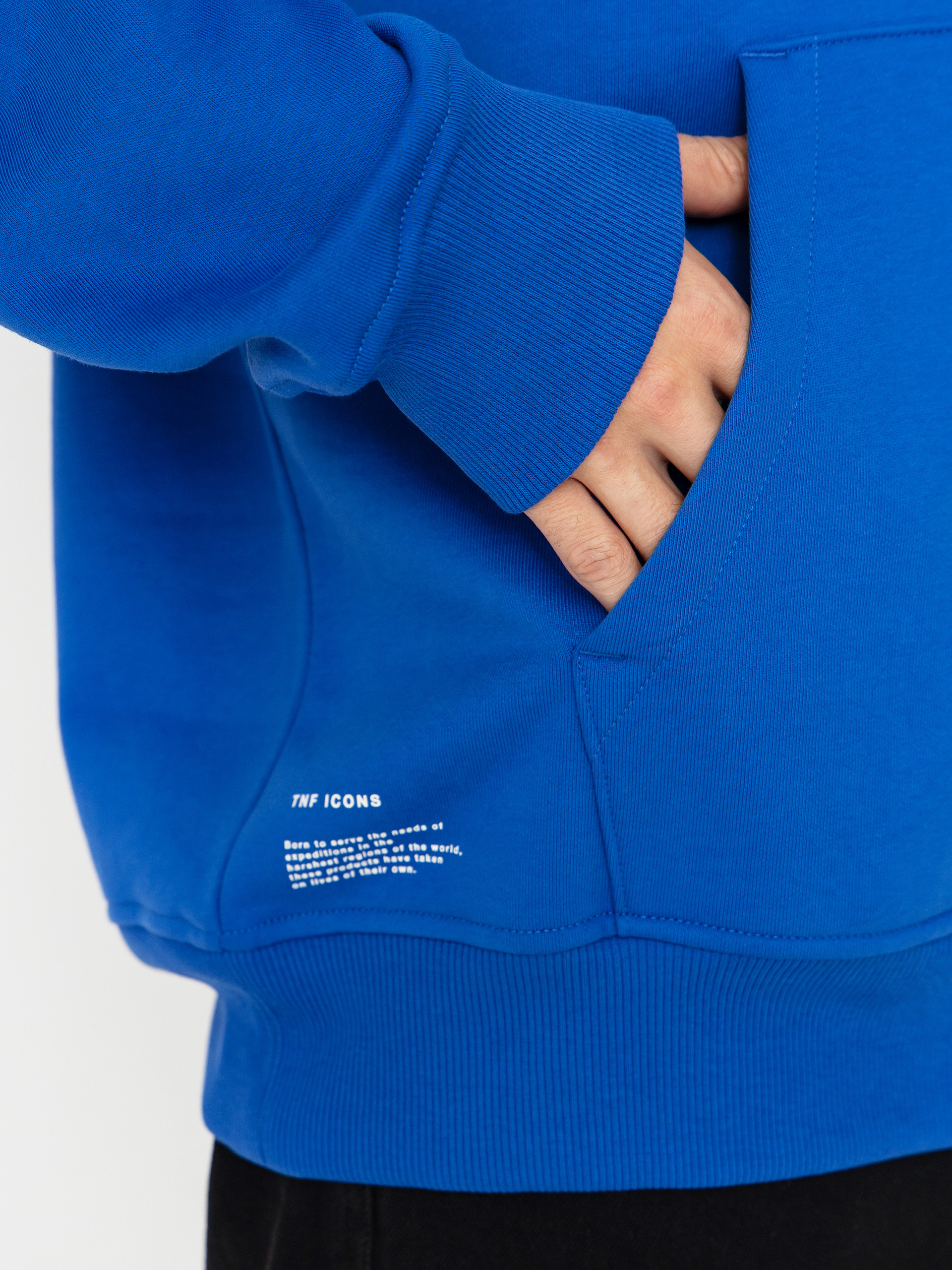 Mikina s kapucí The North Face Icon Relaxed HD (tnf blue)