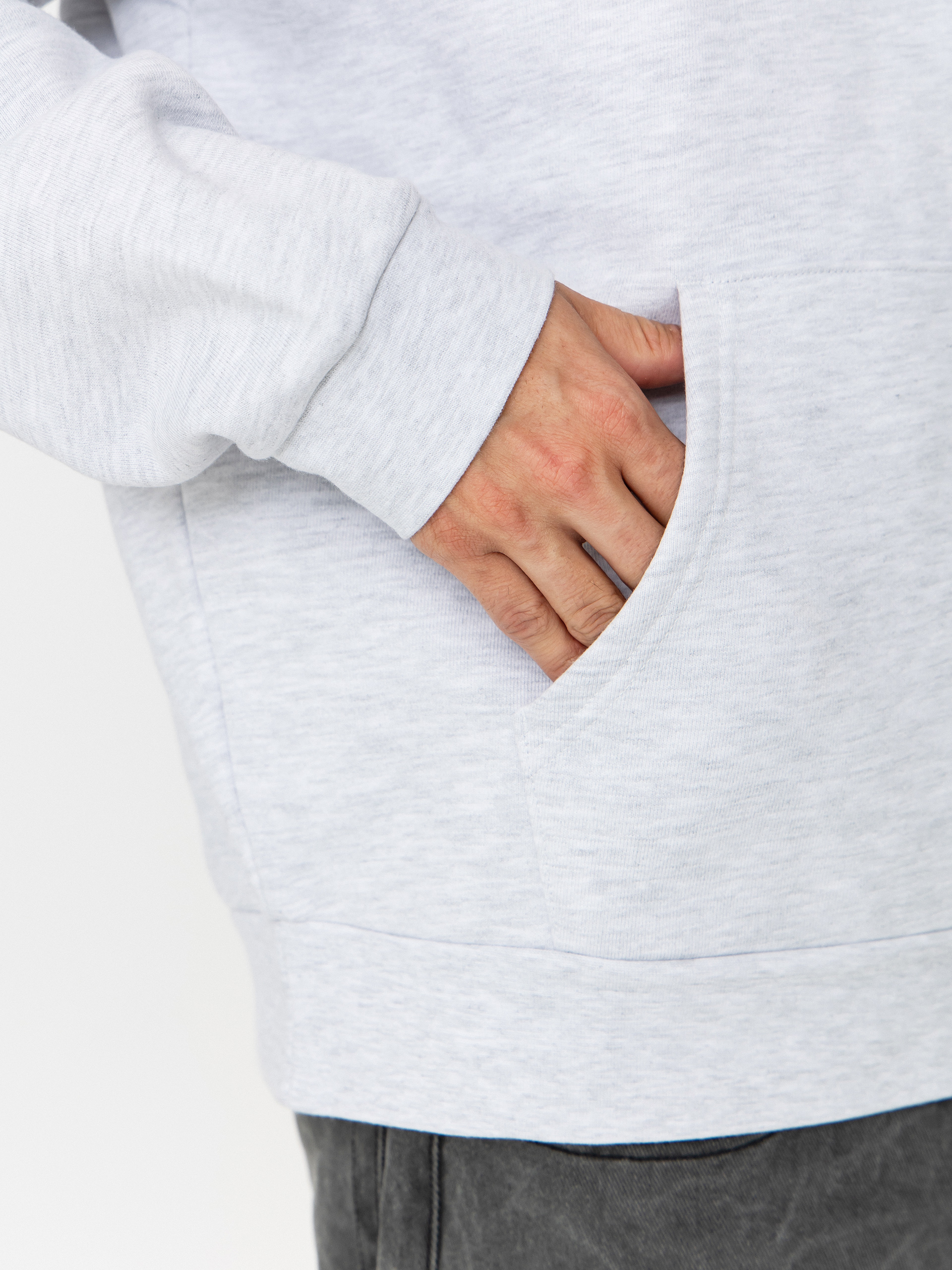 Mikina s kapucí OBEY Nico Extra Heavy HD (ash grey)