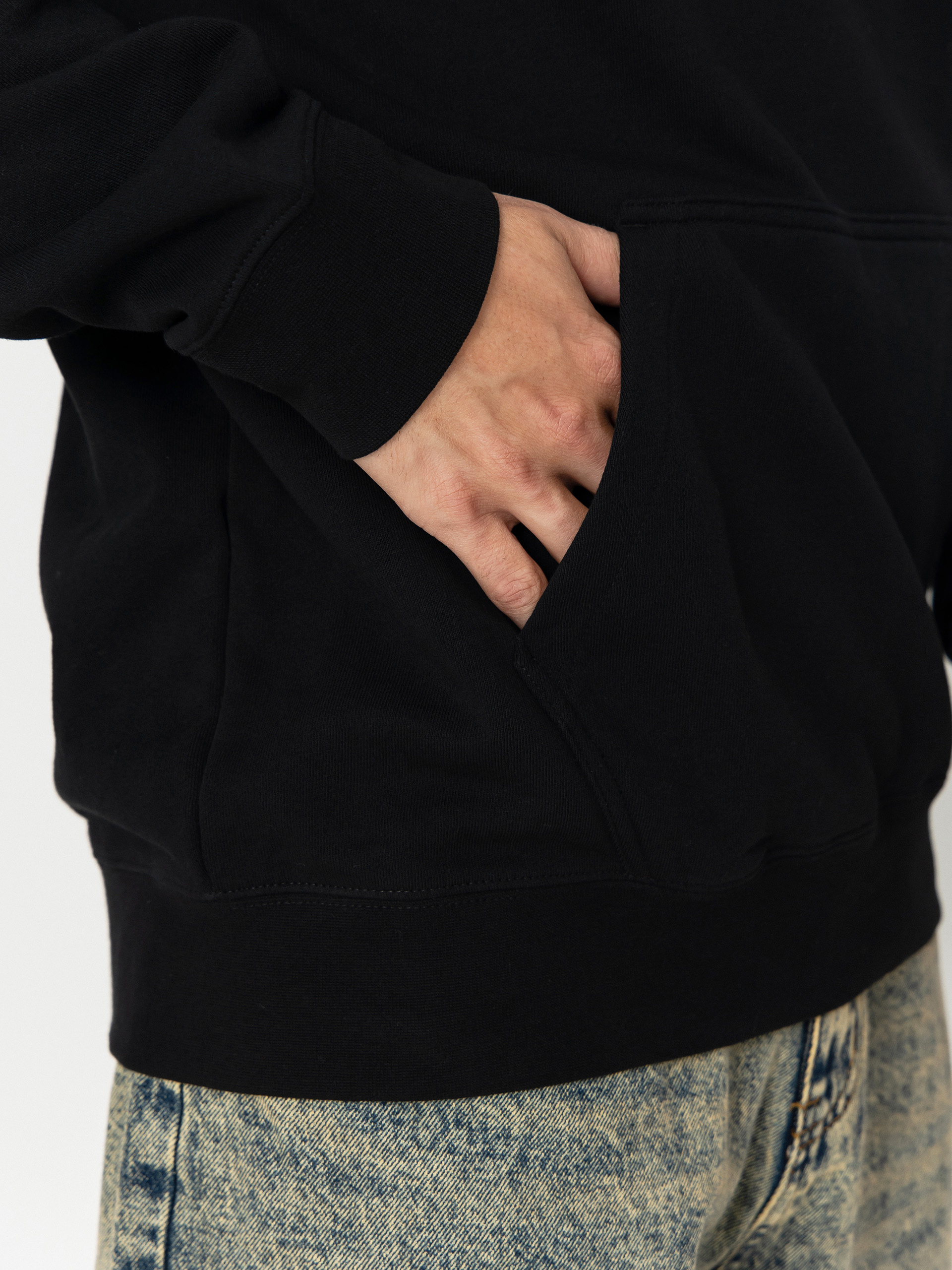 Mikina s kapucí Fox Slogan HD (black)