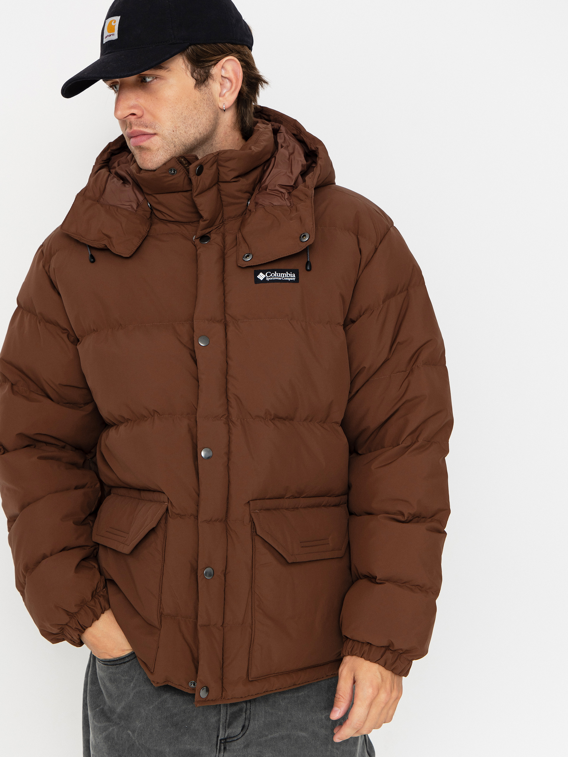 Bunda Columbia Wallowa Down Hooded (tobacco)