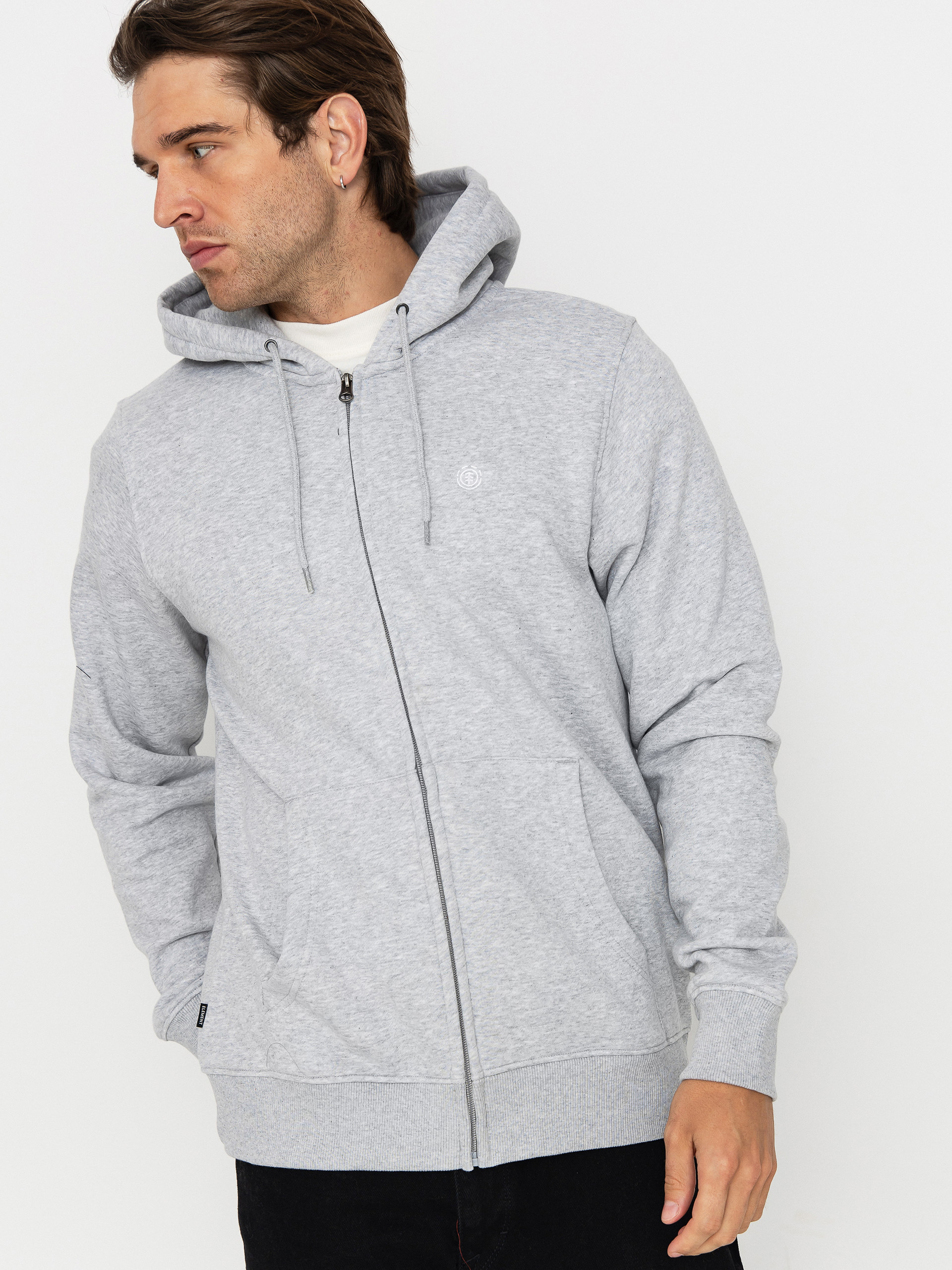 Mikina s kapucí Element Icon Embroidery ZHD (mid grey heather)