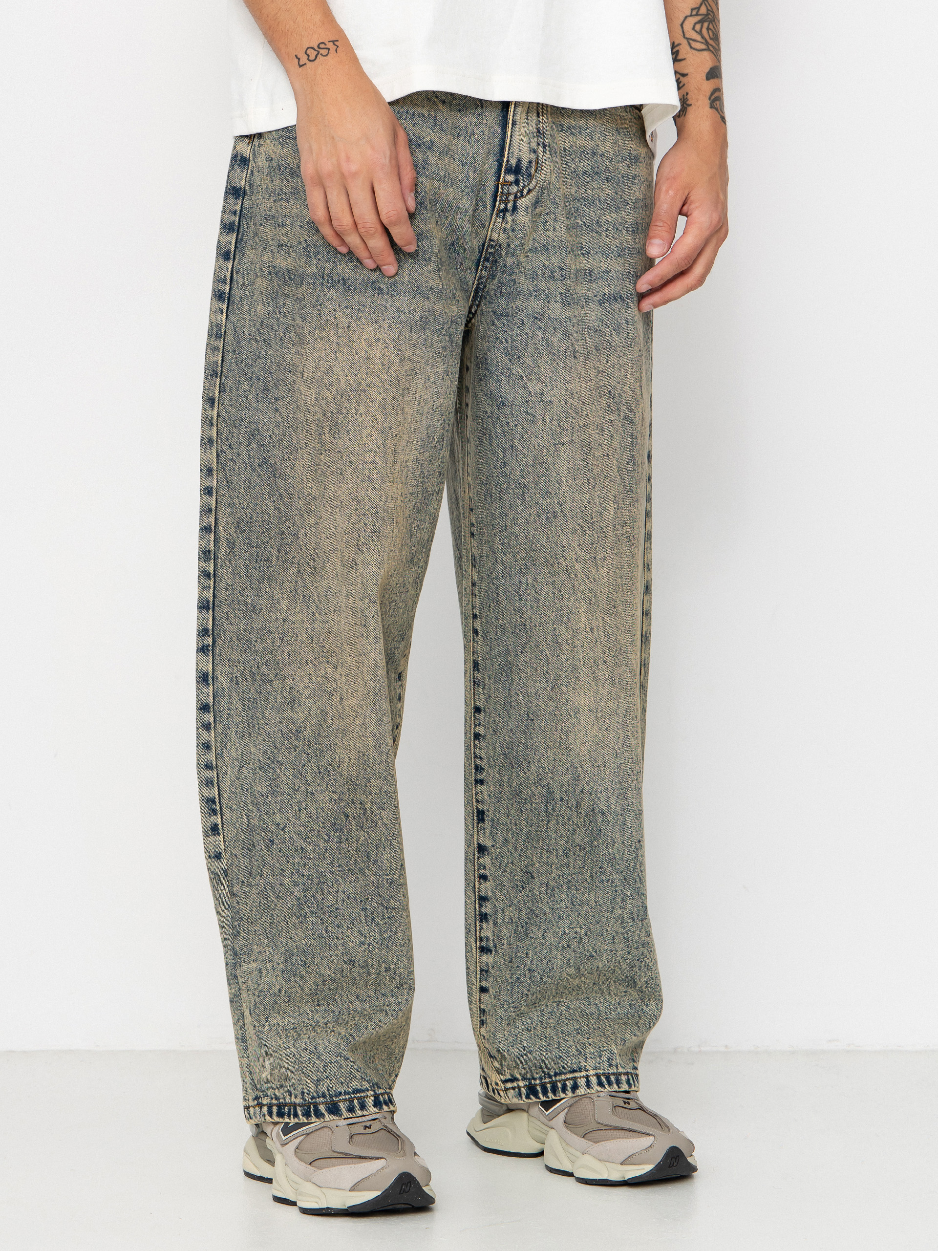 Kalhoty Wasted Paris Grant (acid blue)