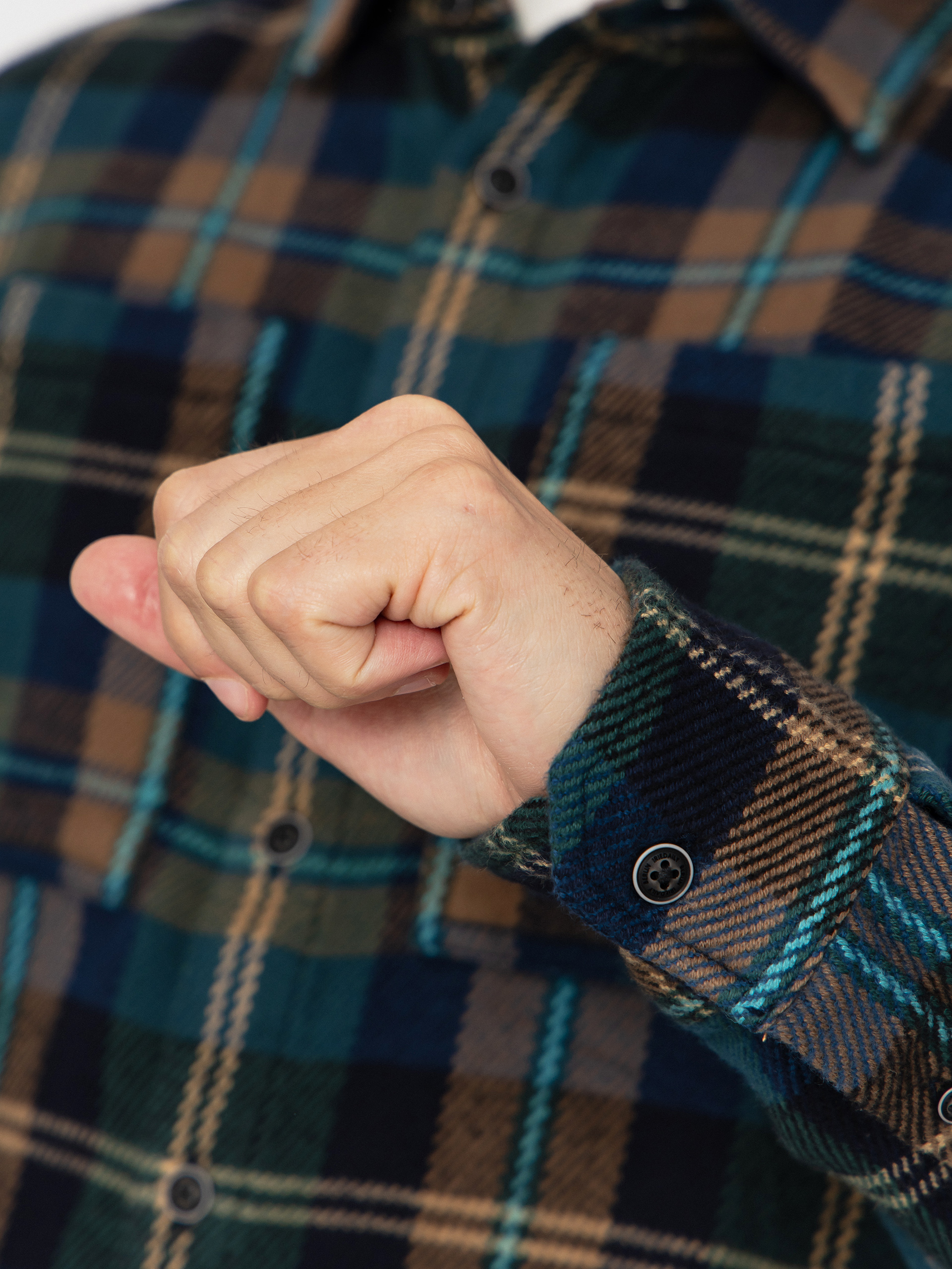 Košile Iriedaily Chillax Lumber (cara black)