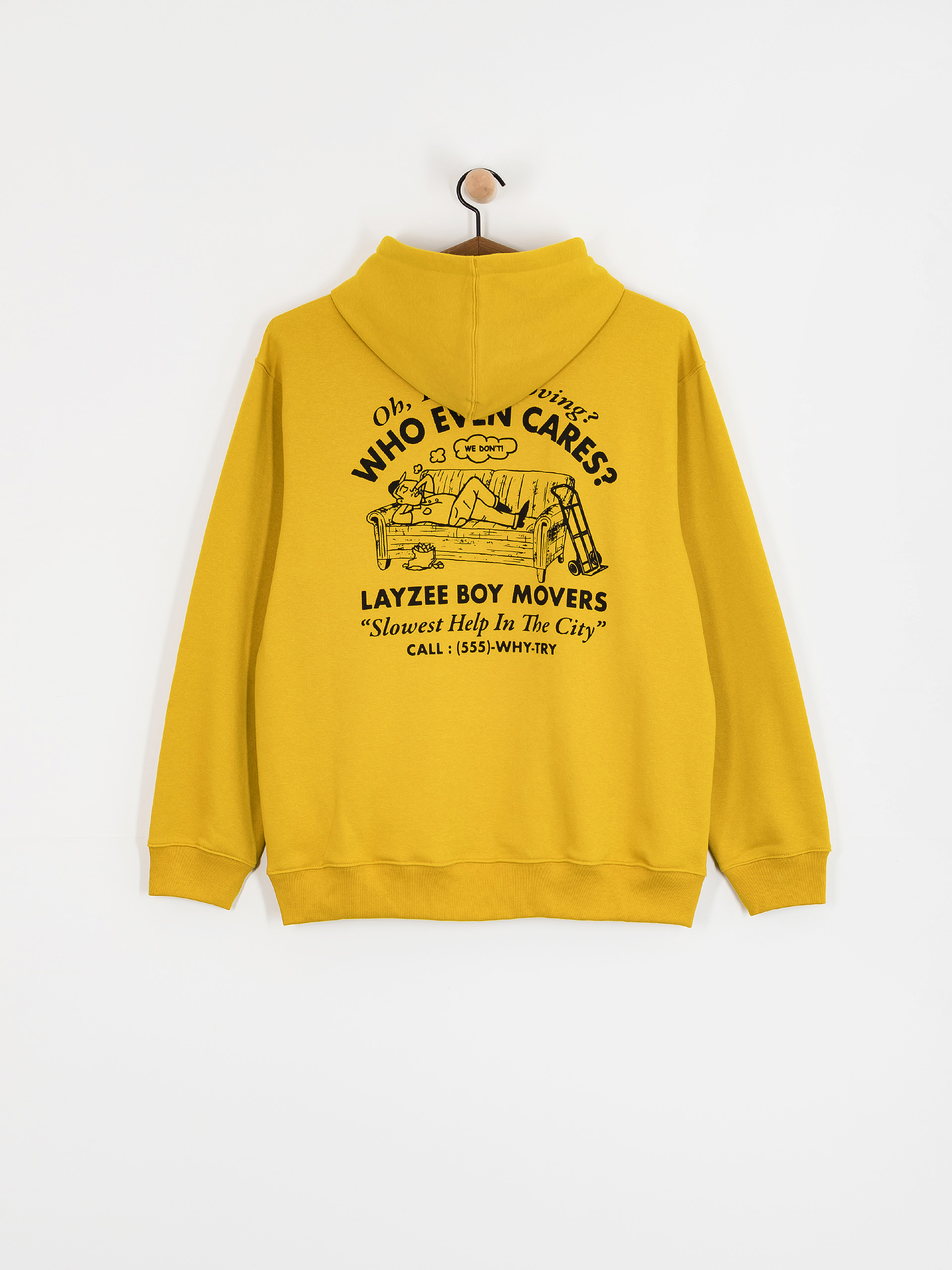 Mikina s kapucí Vans Moving Co HD (heritage mustard)