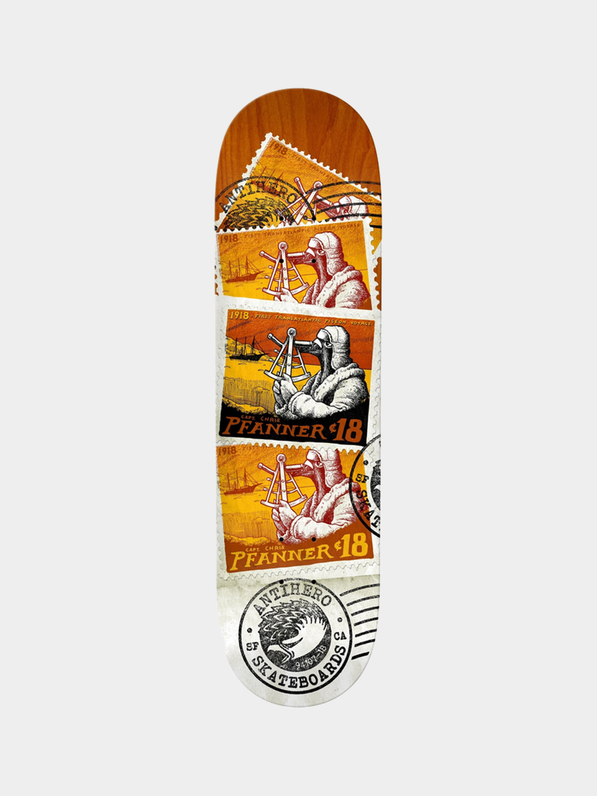Deska Antihero Pfanner Postal (orange)