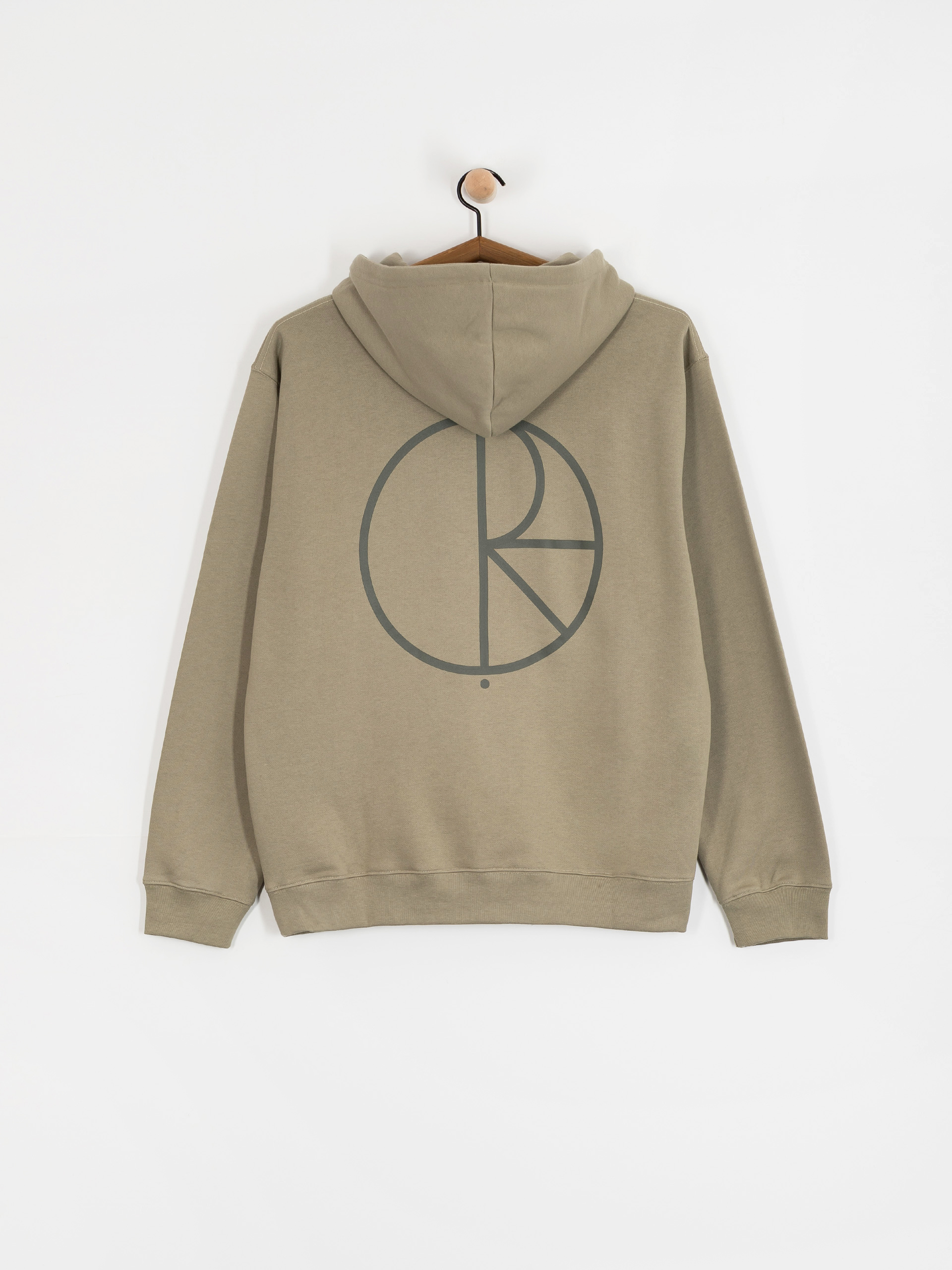 Mikina s kapucí Polar Skate Dave Stroke Logo HD (vetiver)