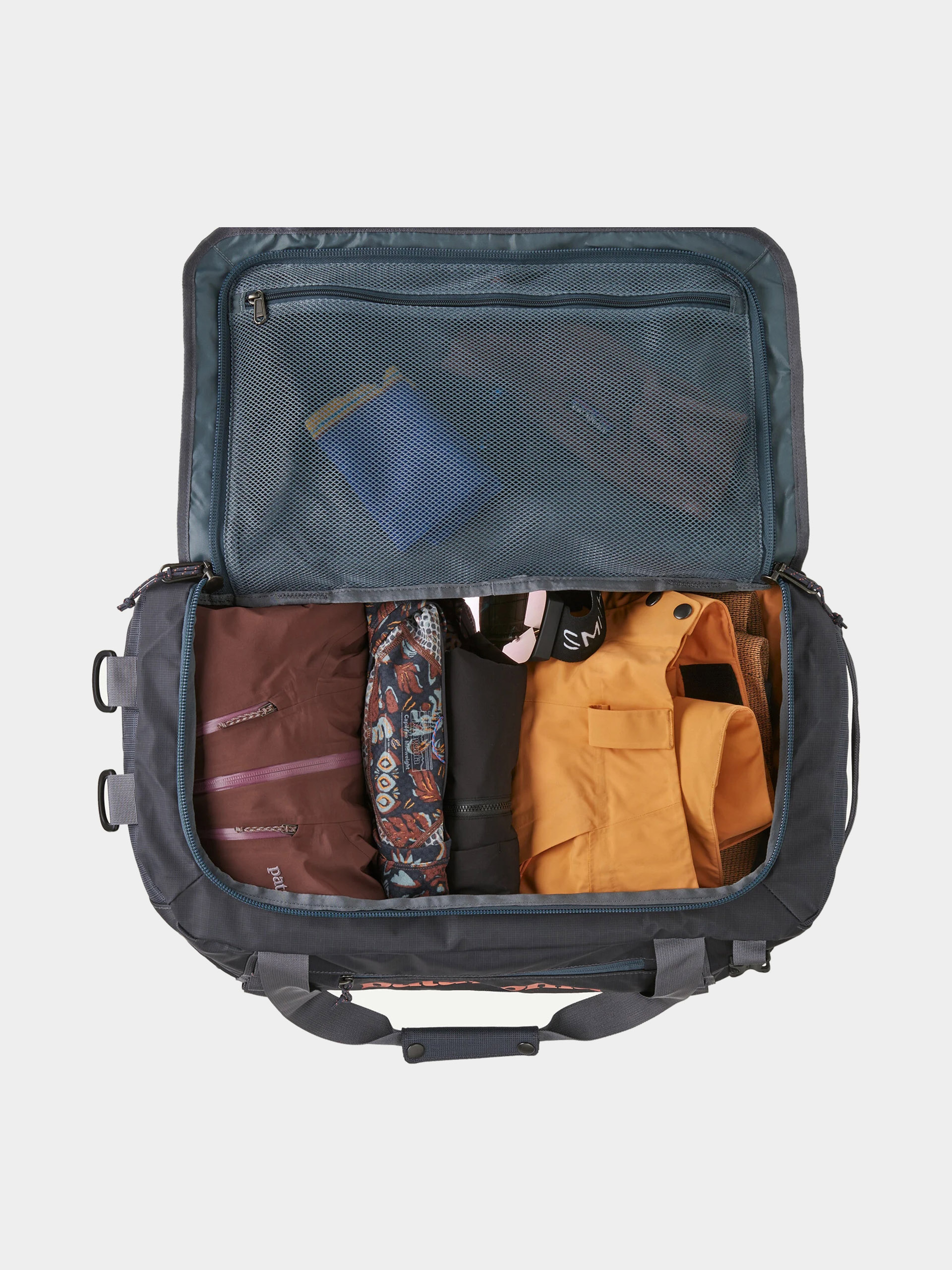 Taška Patagonia Black Hole Duffel 40L (smolder blue w/amanita red)