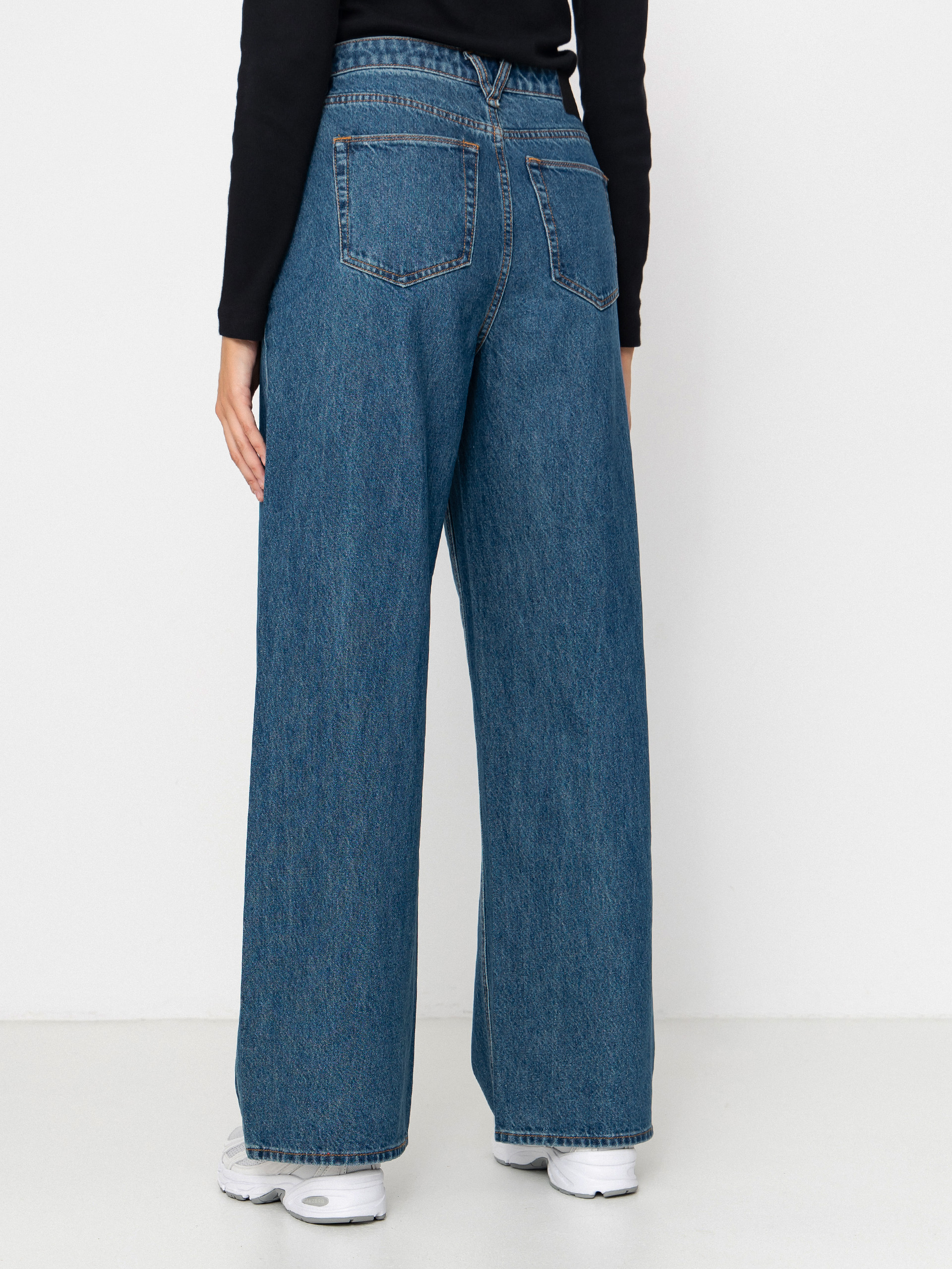 Kalhoty Volcom Stoned Bf Hirise Wmn (indigo ridge wash)