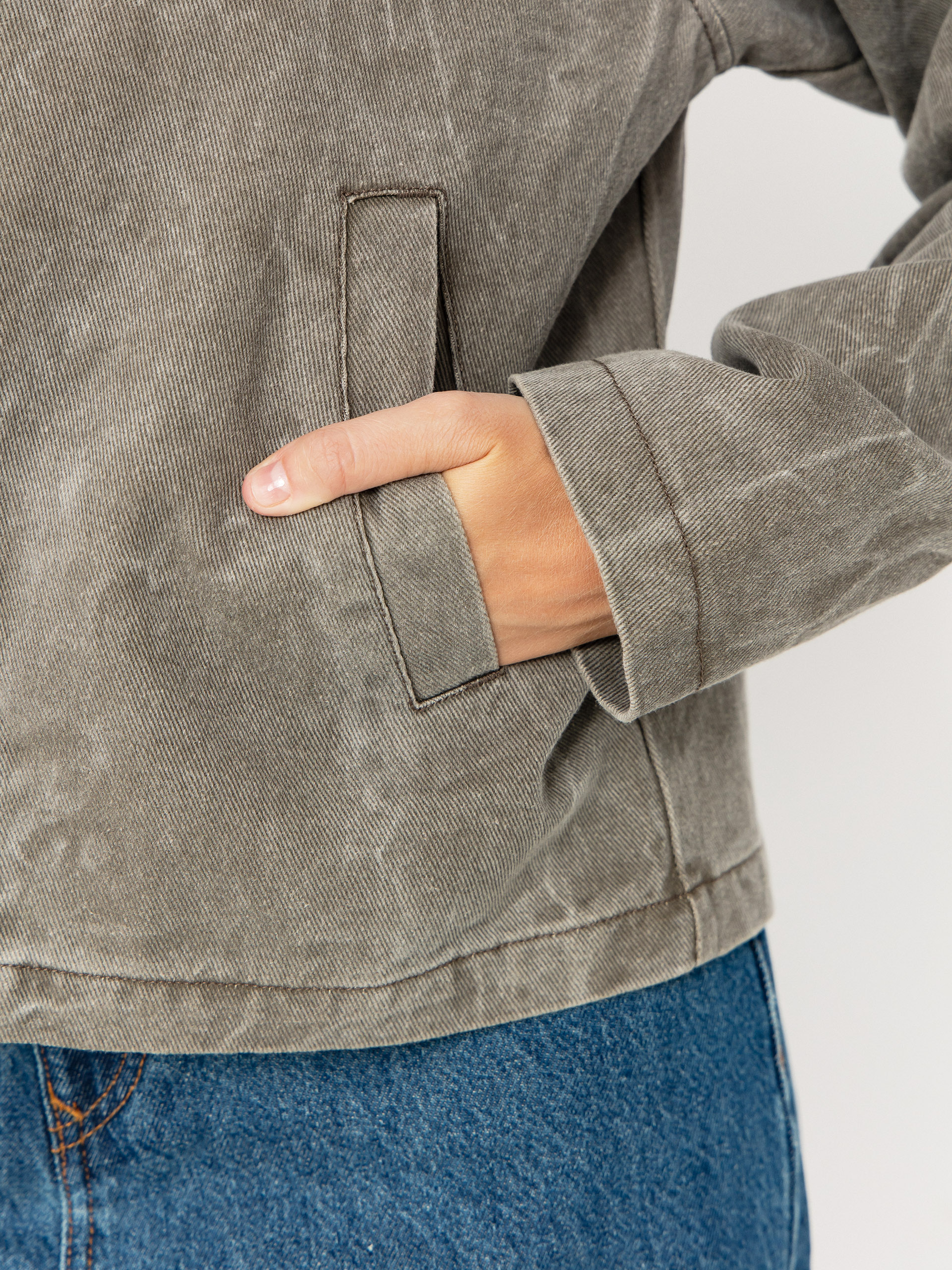 Bunda OBEY Donovan Zip Wmn (major brown wrinkle wash)