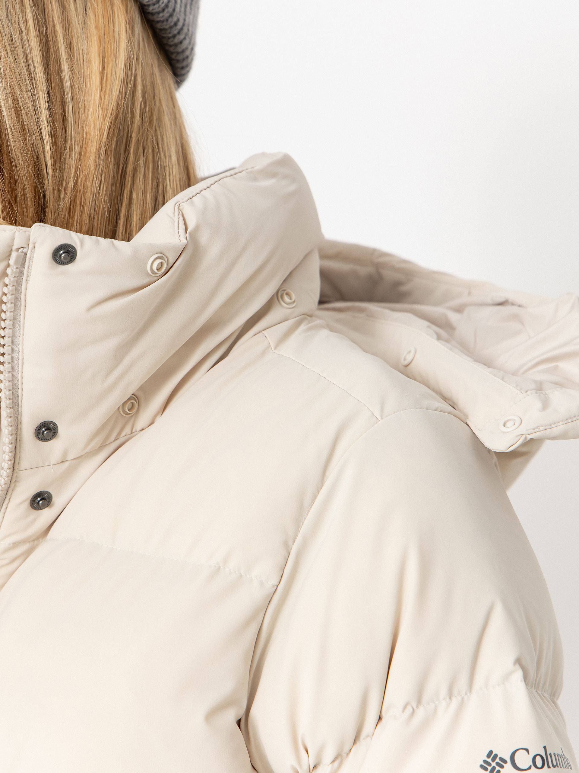 Bunda Columbia Amaze Puff Hooded Wmn (dark stone)