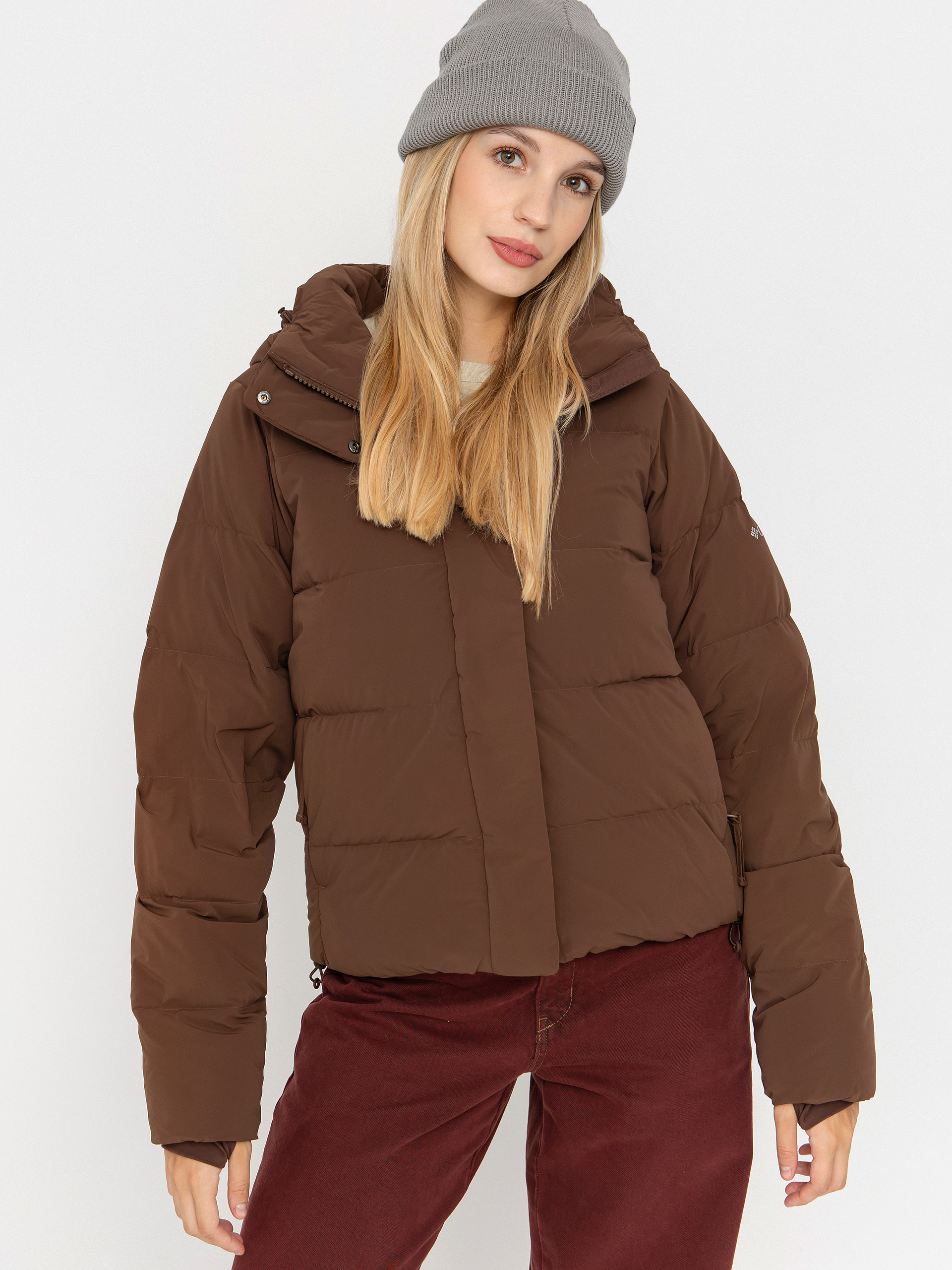 Bunda Columbia Amaze Puff Hooded Wmn (tobacco)
