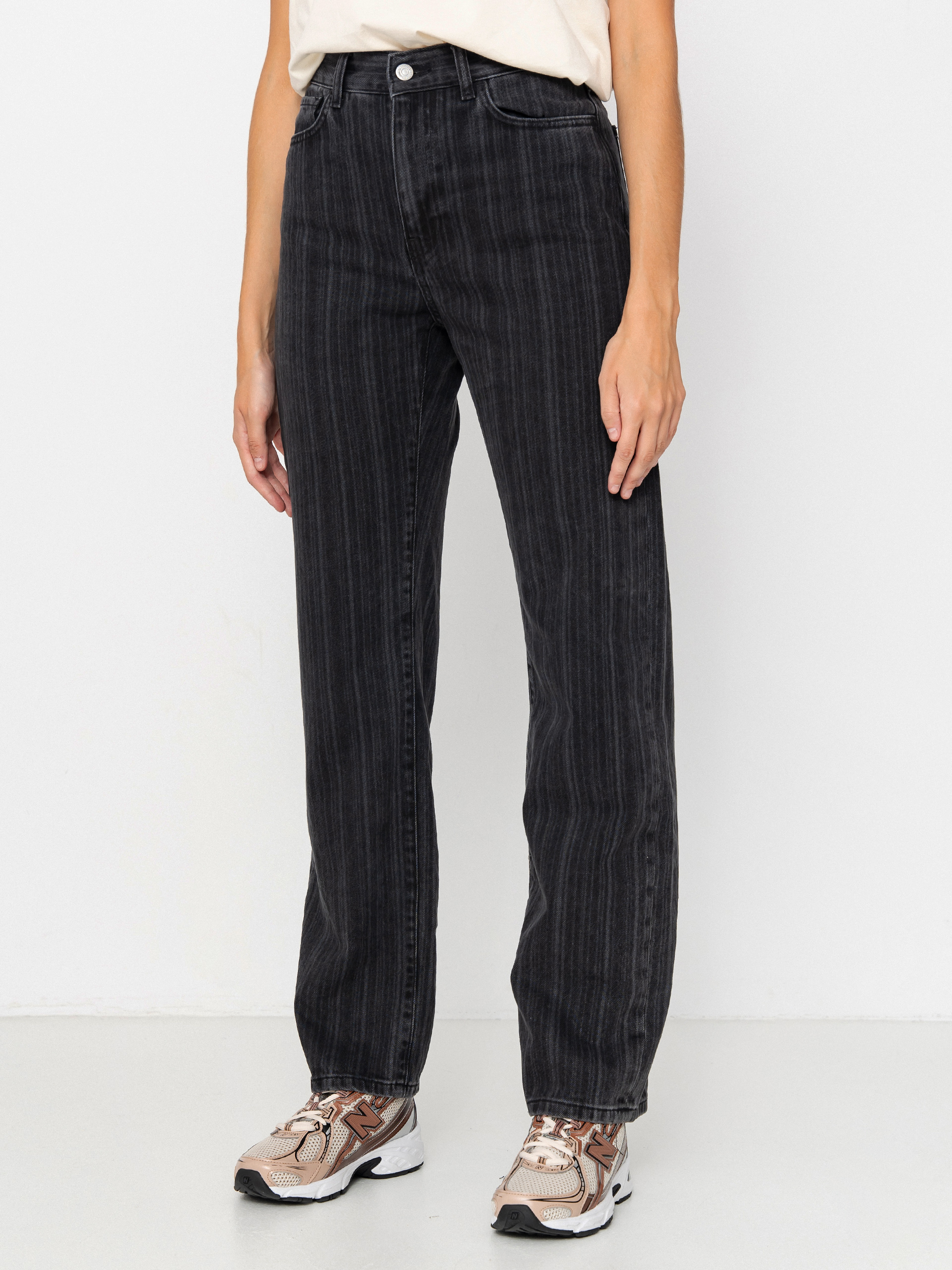 Kalhoty Carhartt WIP Rylan Wmn (rylan stripe/black/stone washed)