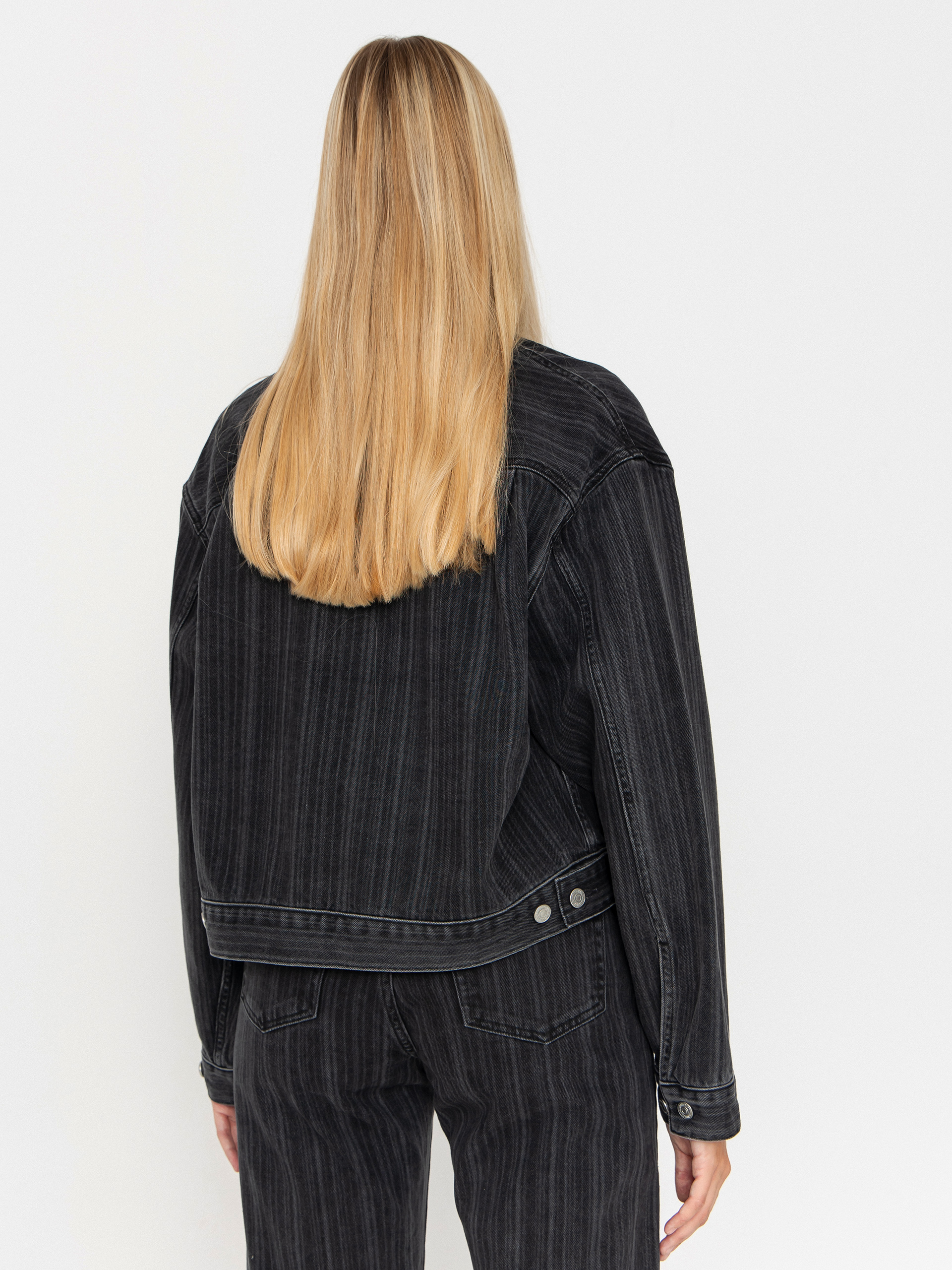 Bunda Carhartt WIP Rylan Wmn (rylan stripe/black/stone washed)